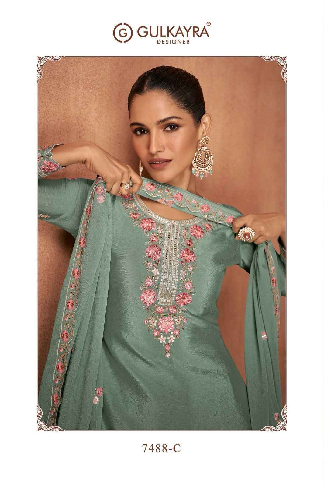 Gulkayra Designer Elvira Readymade Chinon Suit Wholesale Price ( 4 Pcs Catalog )