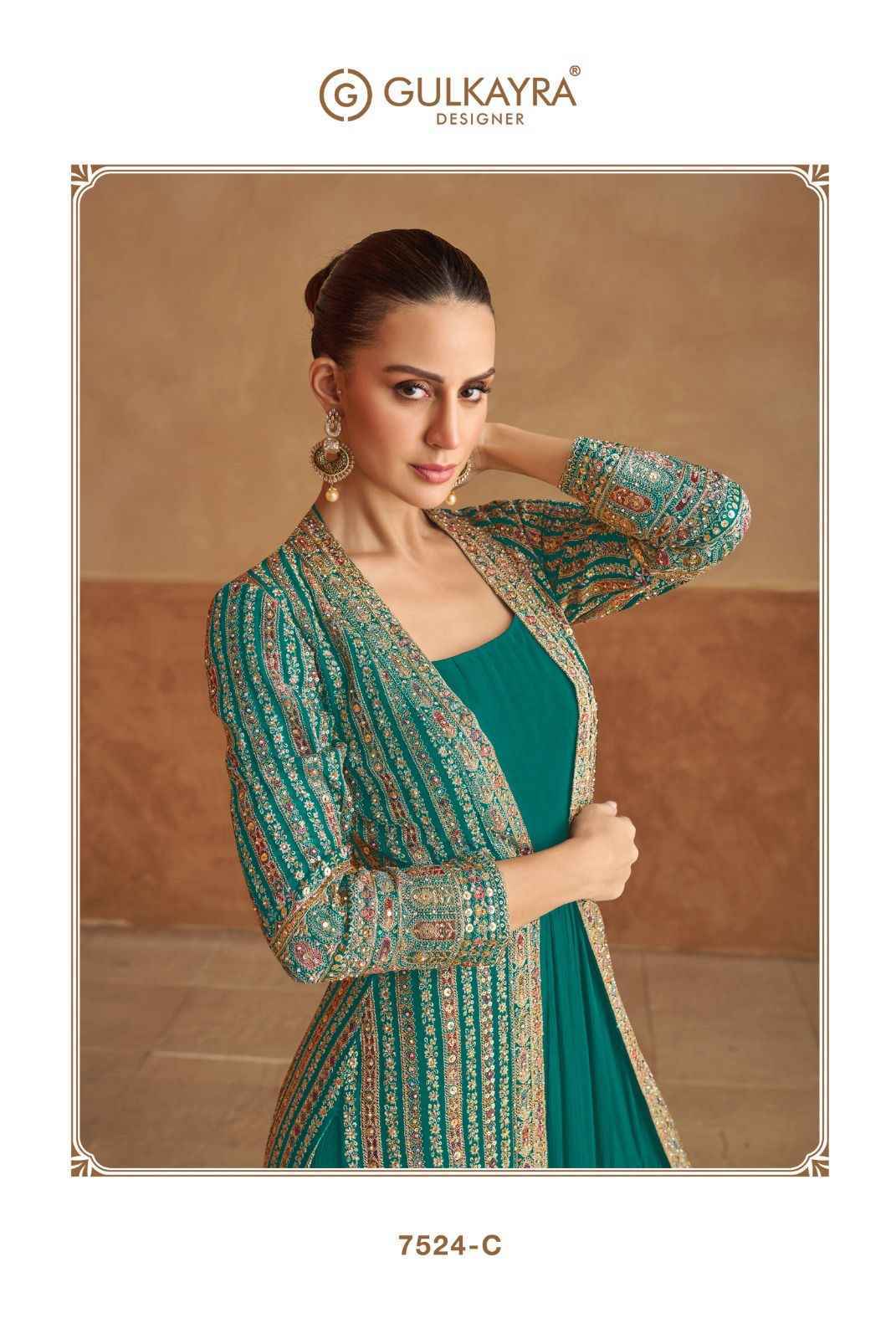 Gulkayra Designer Nabiya Readymade Georgette Dress Wholesale Price ( 4 Pcs Catalog )