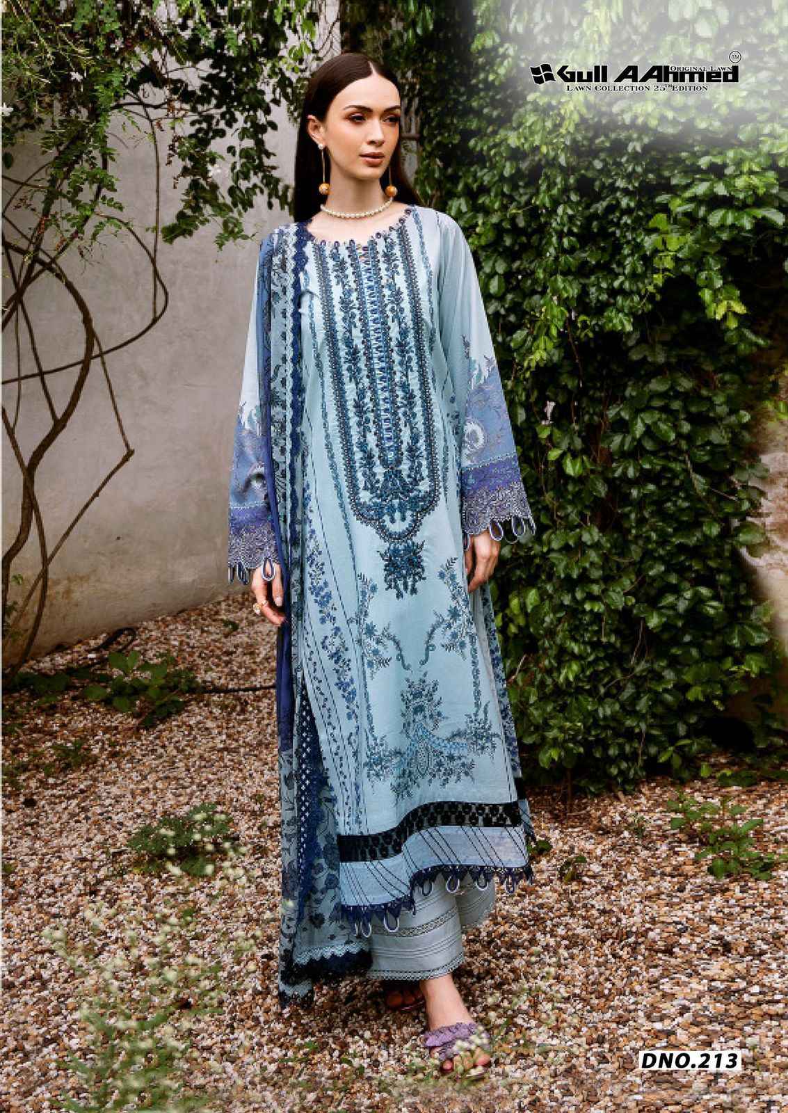 Gull A Ahmed Lawn Vol 25 Wholesale Lawn Cotton Dress Material ( 6 Pcs Catalogue )