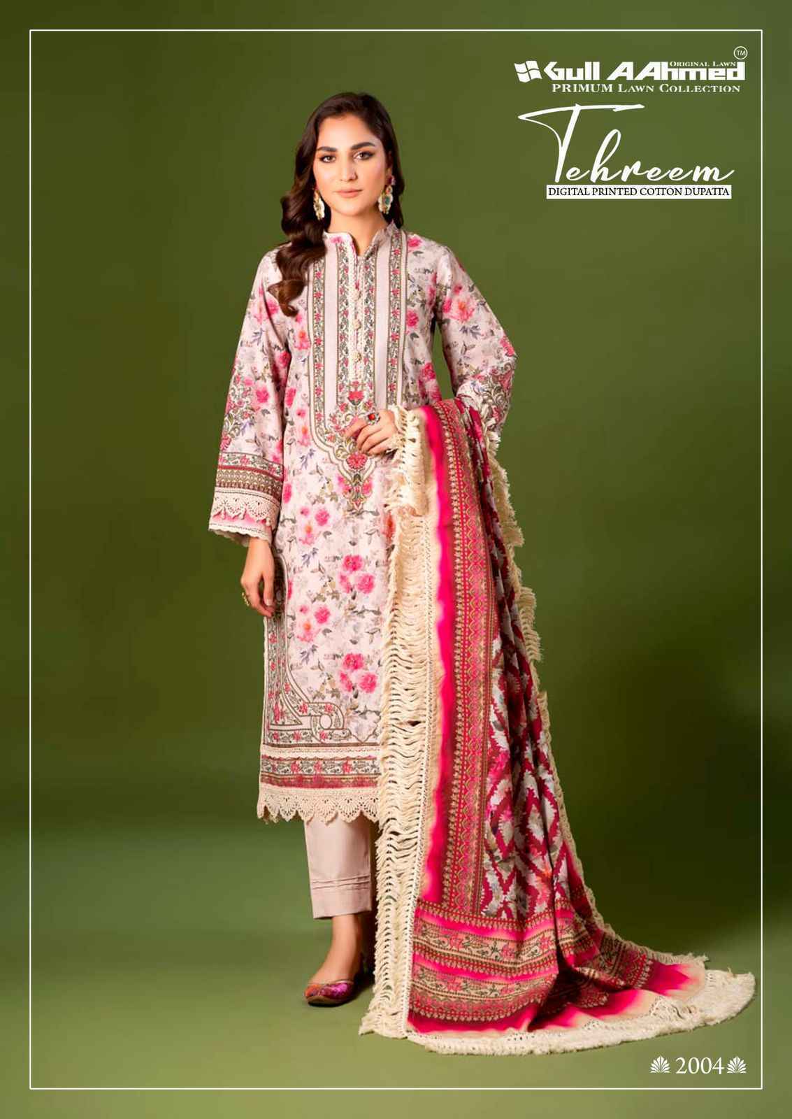 Gull Aahmed Tehreem Vol 2 Lawn Cotton Pakistani Suits ( 6 pcs Catalogue )