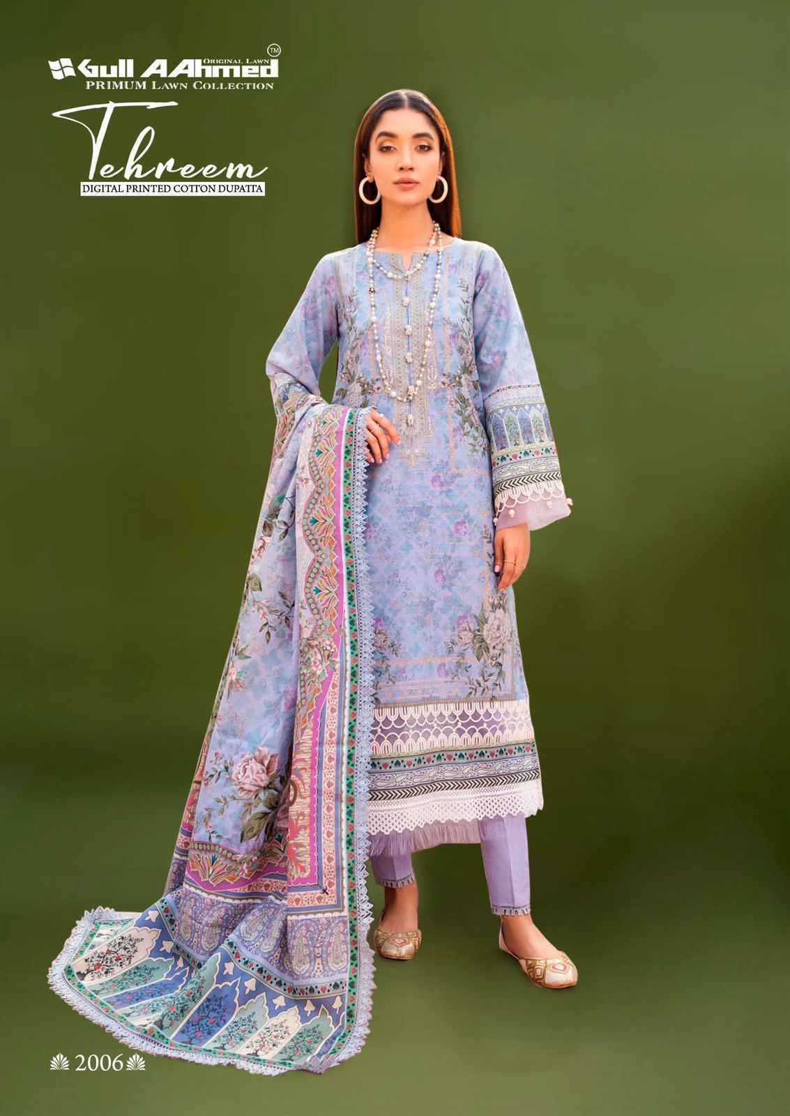 Gull Aahmed Tehreem Vol 2 Lawn Cotton Pakistani Suits ( 6 pcs Catalogue )