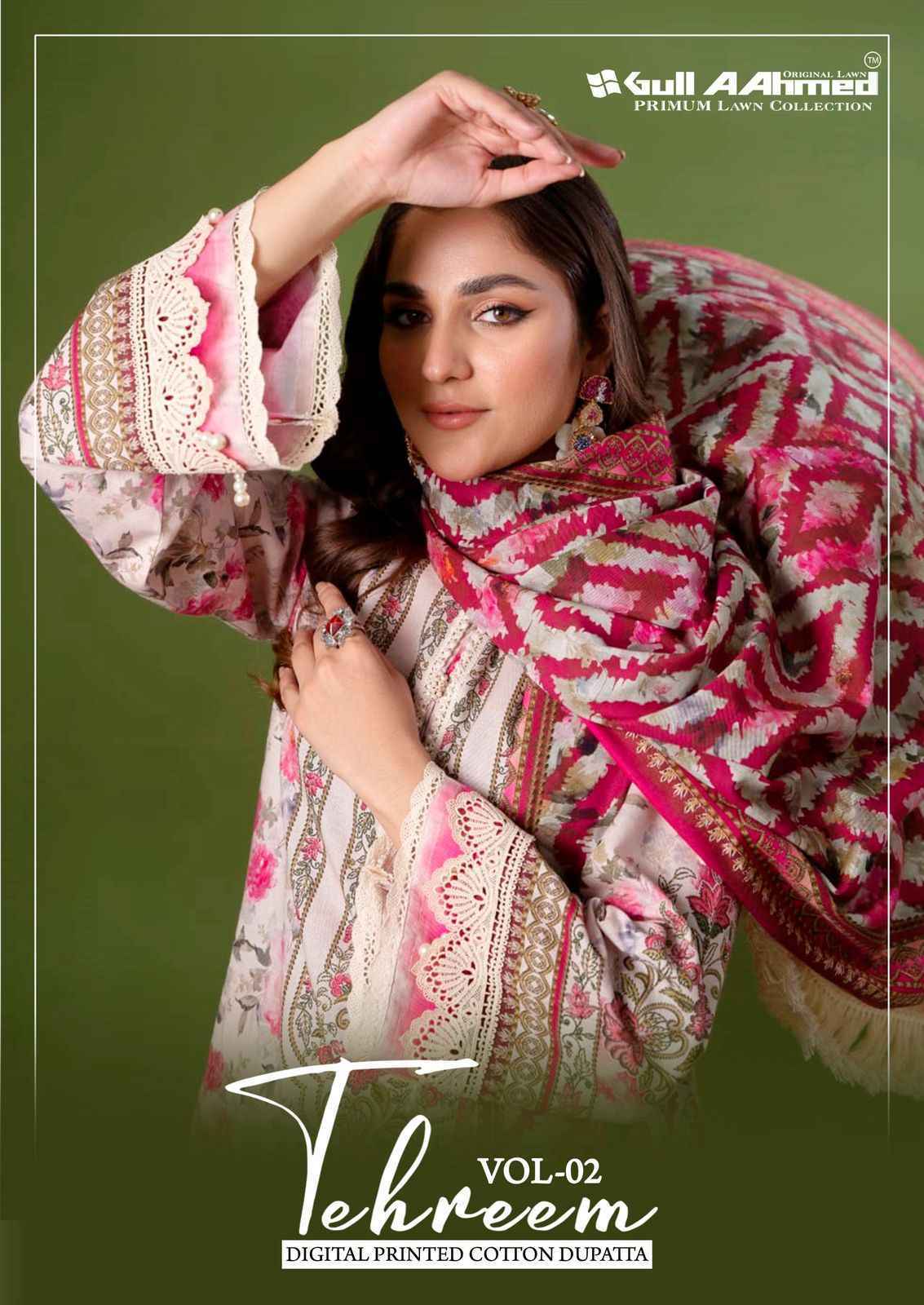 Gull Aahmed Tehreem Vol 2 Lawn Cotton Pakistani Suits ( 6 pcs Catalogue )