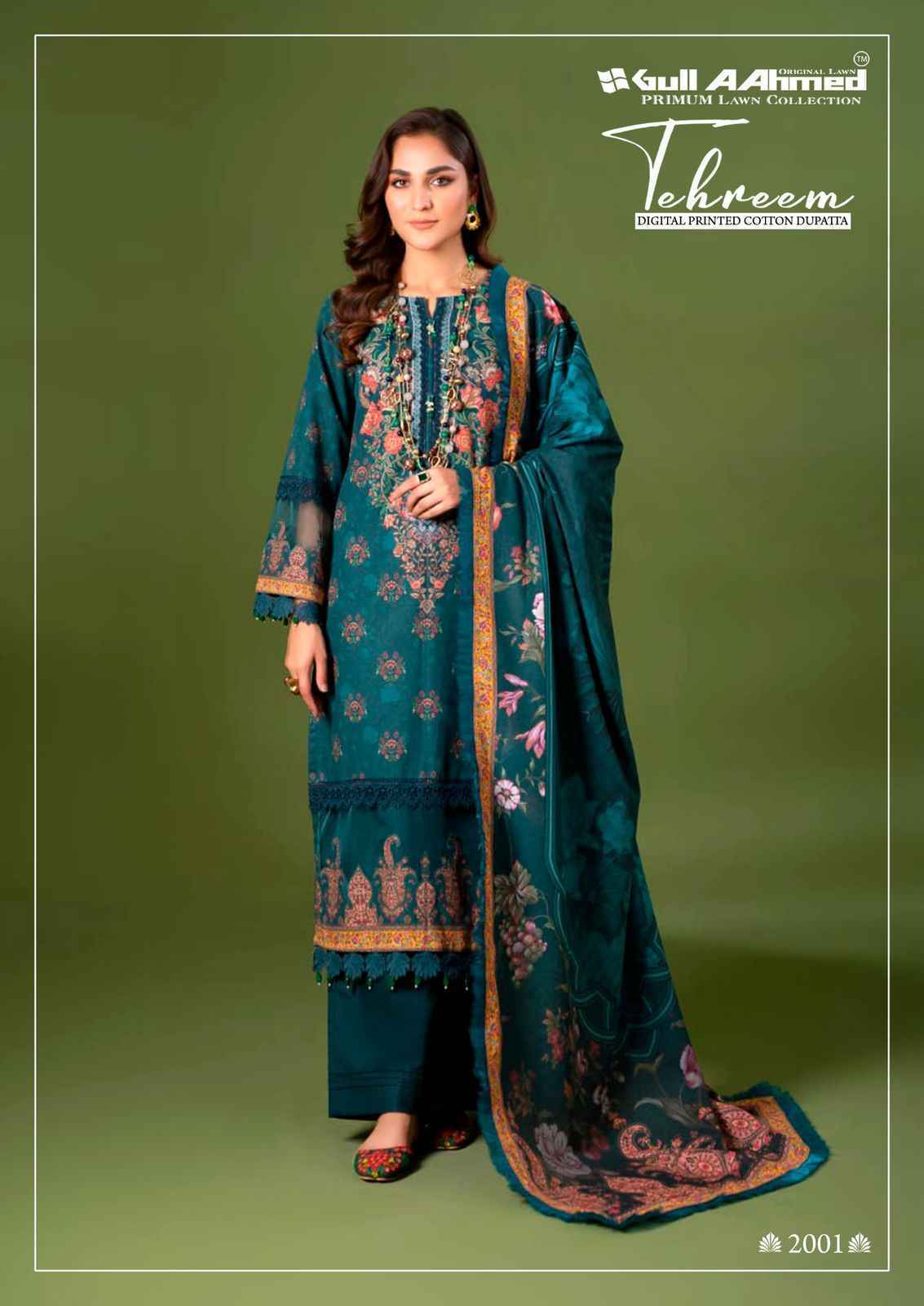 Gull Aahmed Tehreem Vol 2 Lawn Cotton Pakistani Suits ( 6 pcs Catalogue )