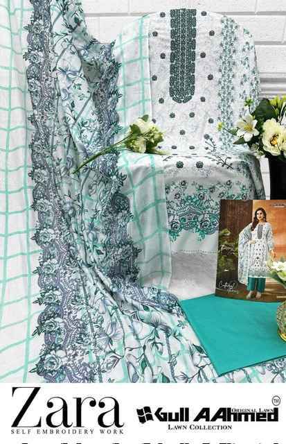 Gull Aahmed Zara Wholesale Lawn Pakistani Suits ( 6 pcs Catalogue )
