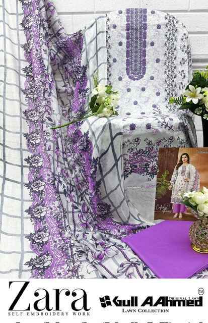 Gull Aahmed Zara Wholesale Lawn Pakistani Suits ( 6 pcs Catalogue )