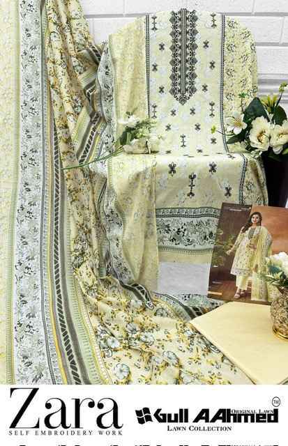 Gull Aahmed Zara Wholesale Lawn Pakistani Suits ( 6 pcs Catalogue )