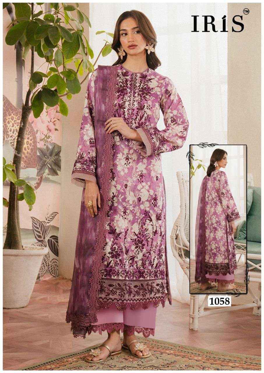 Iris Afsanah Vol 6 Pure Cotton Pakistani Dress Material ( 10 Pcs Catalogue )