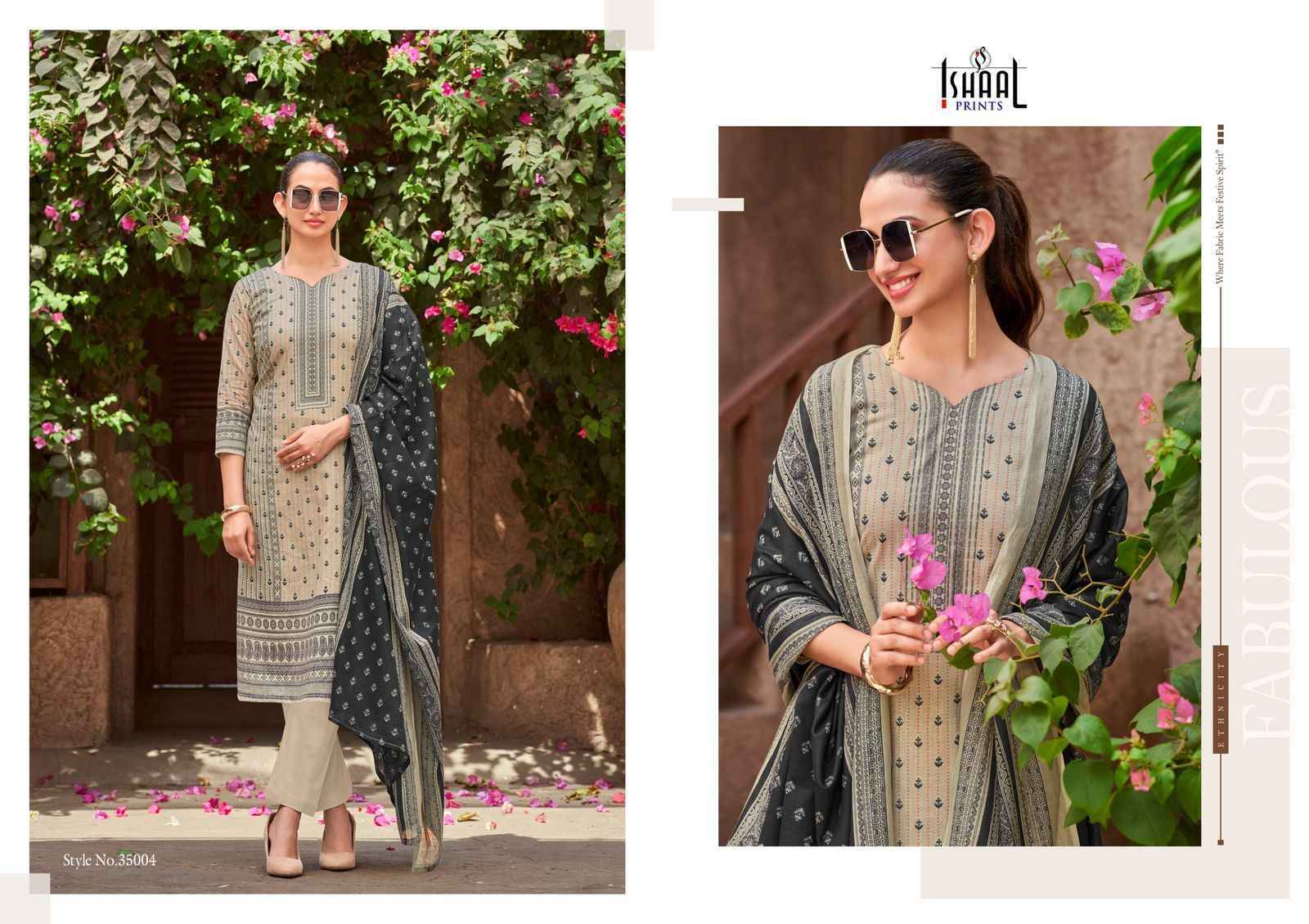 Ishaal Prints Gulmohar Vol 35 Lawn Pakistani Suits Wholesale Price (10 Pc Catalouge )