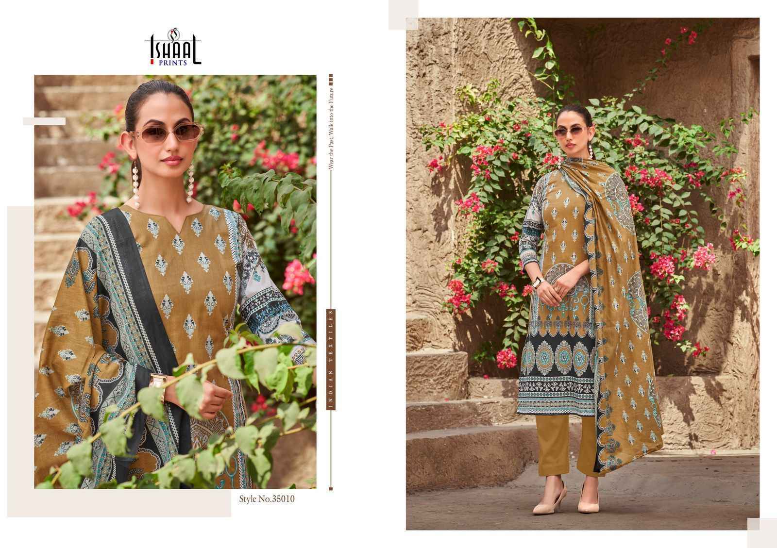 Ishaal Prints Gulmohar Vol 35 Lawn Pakistani Suits Wholesale Price (10 Pc Catalouge )