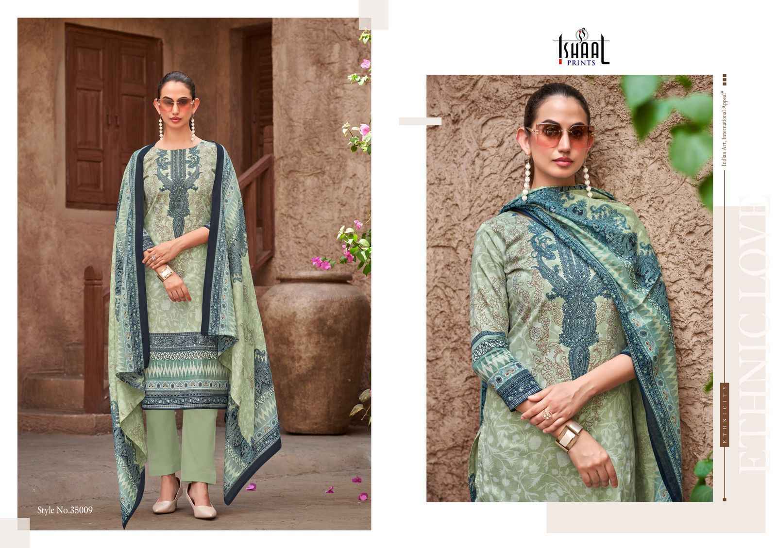 Ishaal Prints Gulmohar Vol 35 Lawn Pakistani Suits Wholesale Price (10 Pc Catalouge )