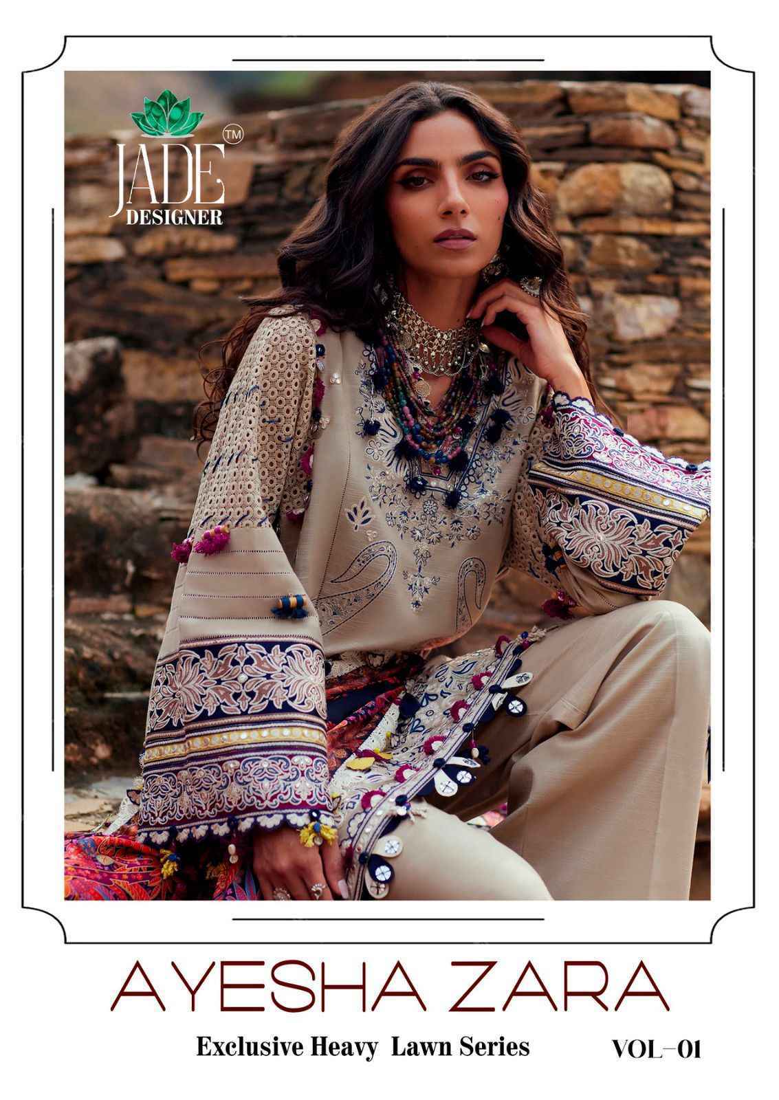 Jade Ayesha Zara Vol 1 Wholesale Pakistani Salwar Kameez Wholesale Price ( 6 pcs Catalogue )