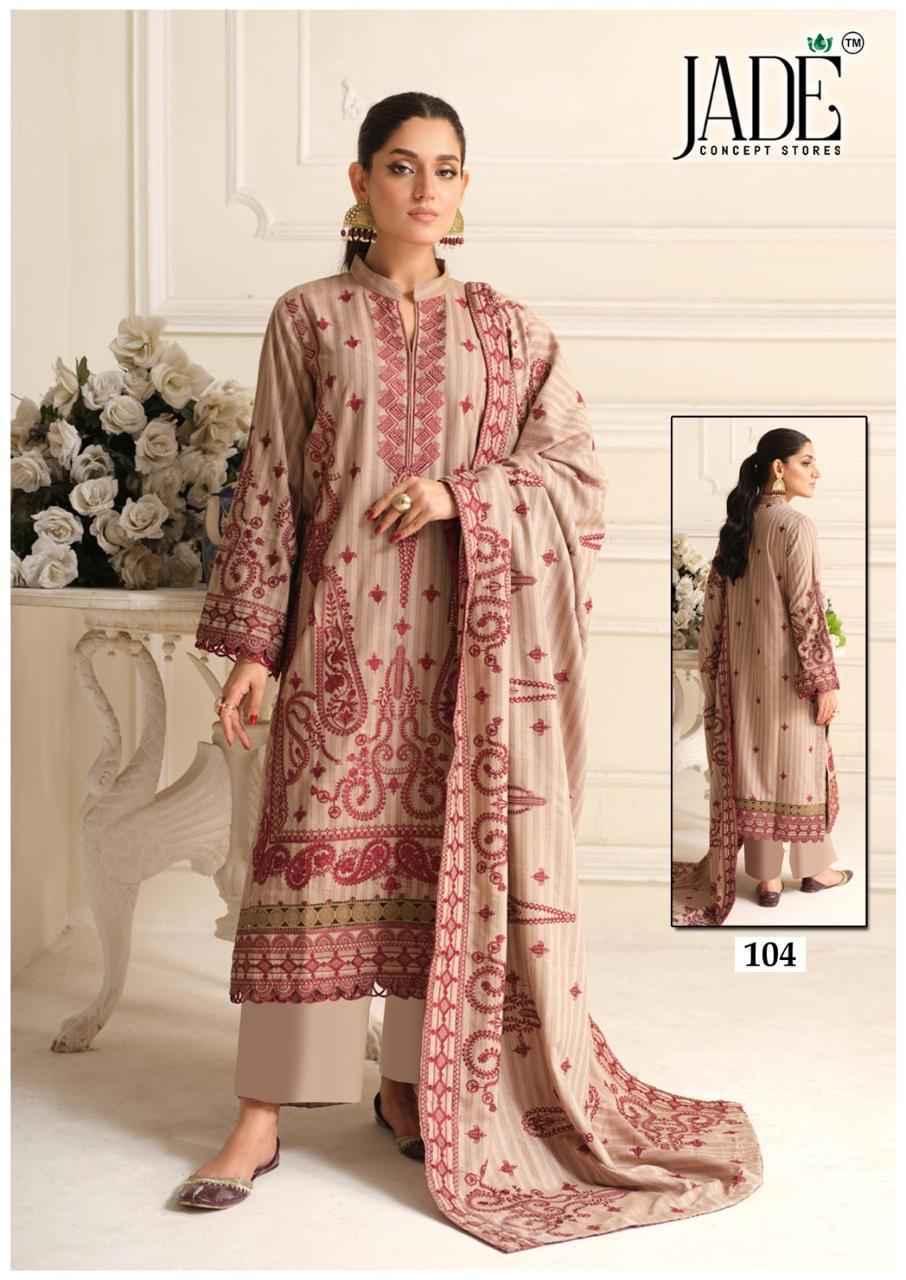 Jade Chevron Vol 11 Lawn Cotton Dress Material Wholesale Price ( 6 Pc Catalog )