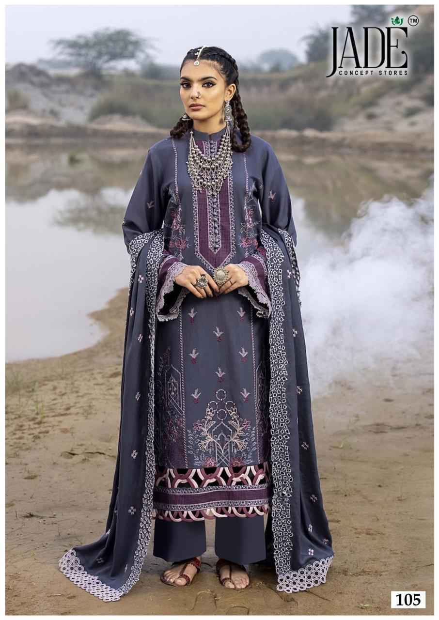 Jade Chevron Vol 11 Lawn Cotton Dress Material Wholesale Price ( 6 Pc Catalog )