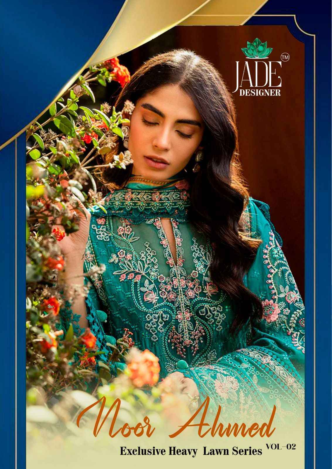 Jade Noor Aahmed Vol 2 Lawn Cotton Pakistani Suits ( 6 pcs Catalogue )