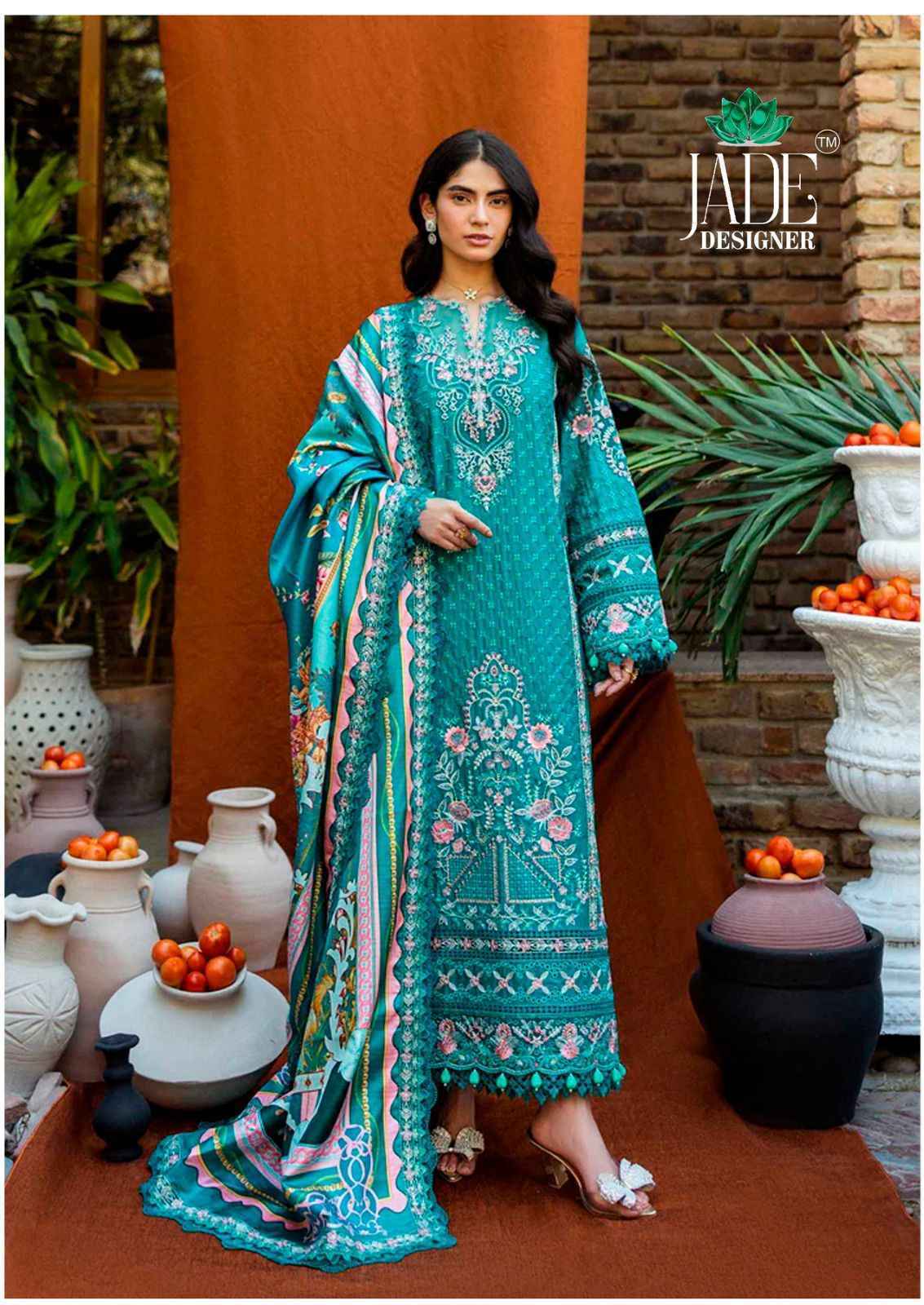 Jade Noor Aahmed Vol 2 Lawn Cotton Pakistani Suits ( 6 pcs Catalogue )
