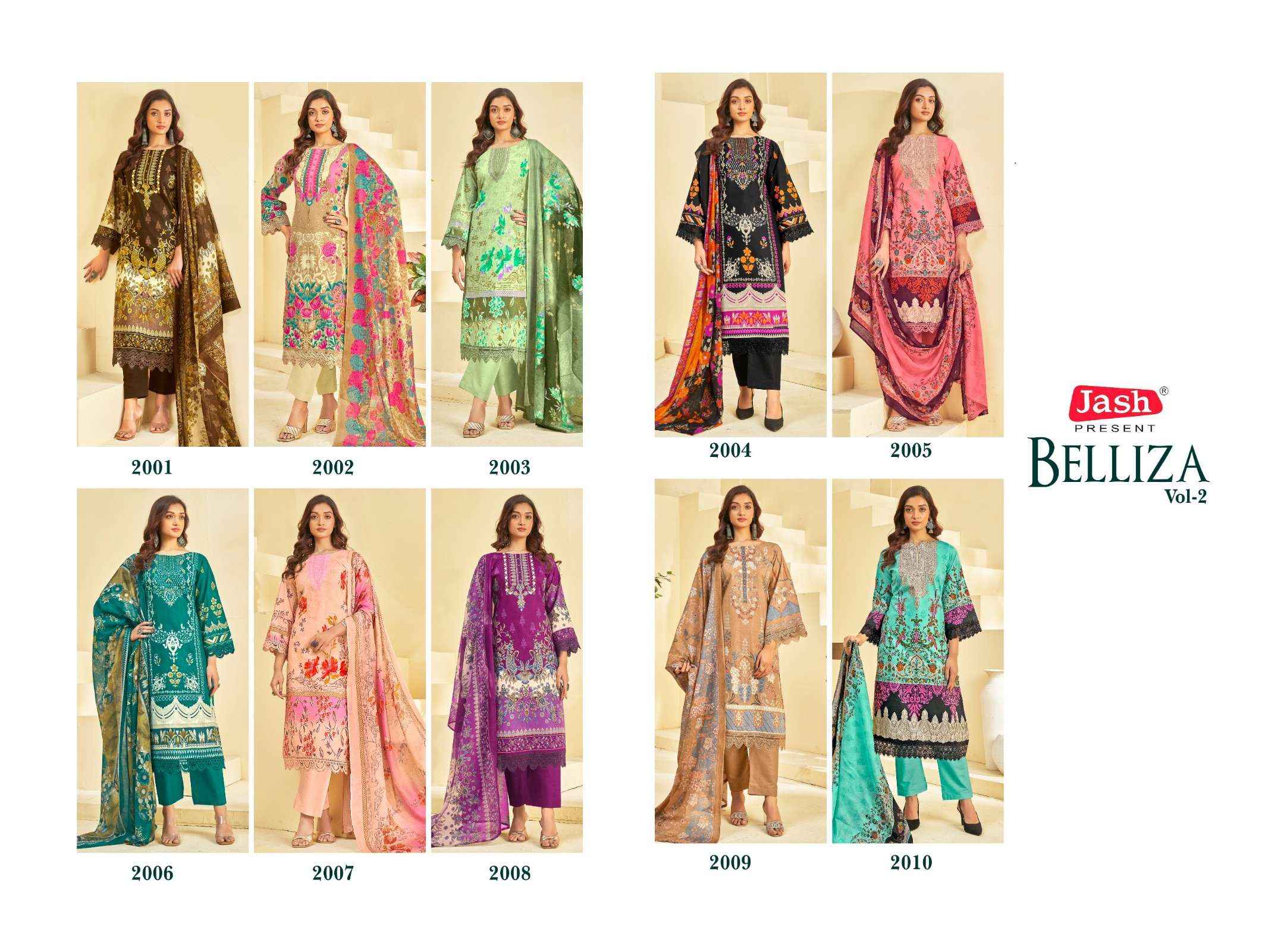 Jash Belliza Vol 2 Wholesale Cotton Dress Material Online Shopping ( 10 Pcs Catalogue )