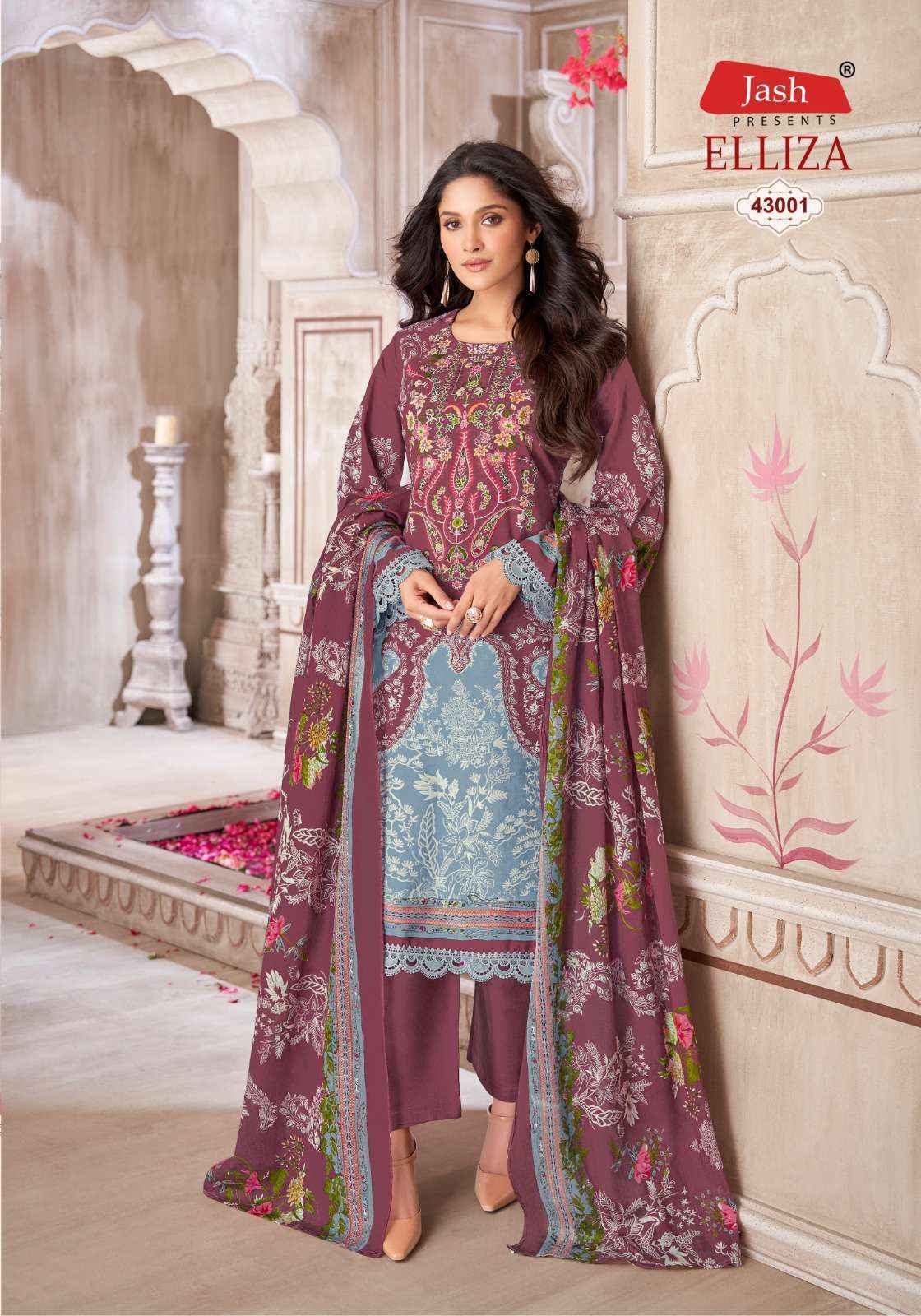 Jash Elliza Vol 43 Wholesale Cotton Suits - surat Wholesale Market ( 10 pcs Catalogue )
