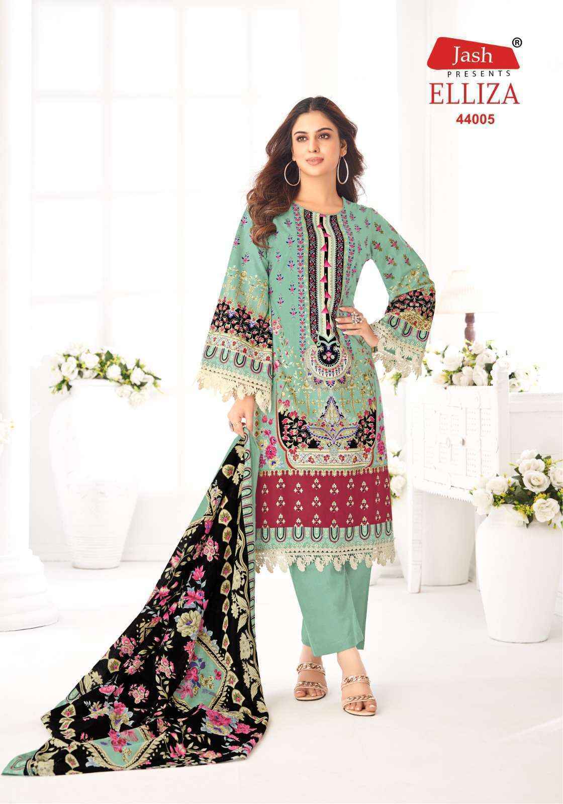 Jash Elliza Vol-44 Cotton Pakistani Suits - Wholesale Factory (10 pcs Catalogue)