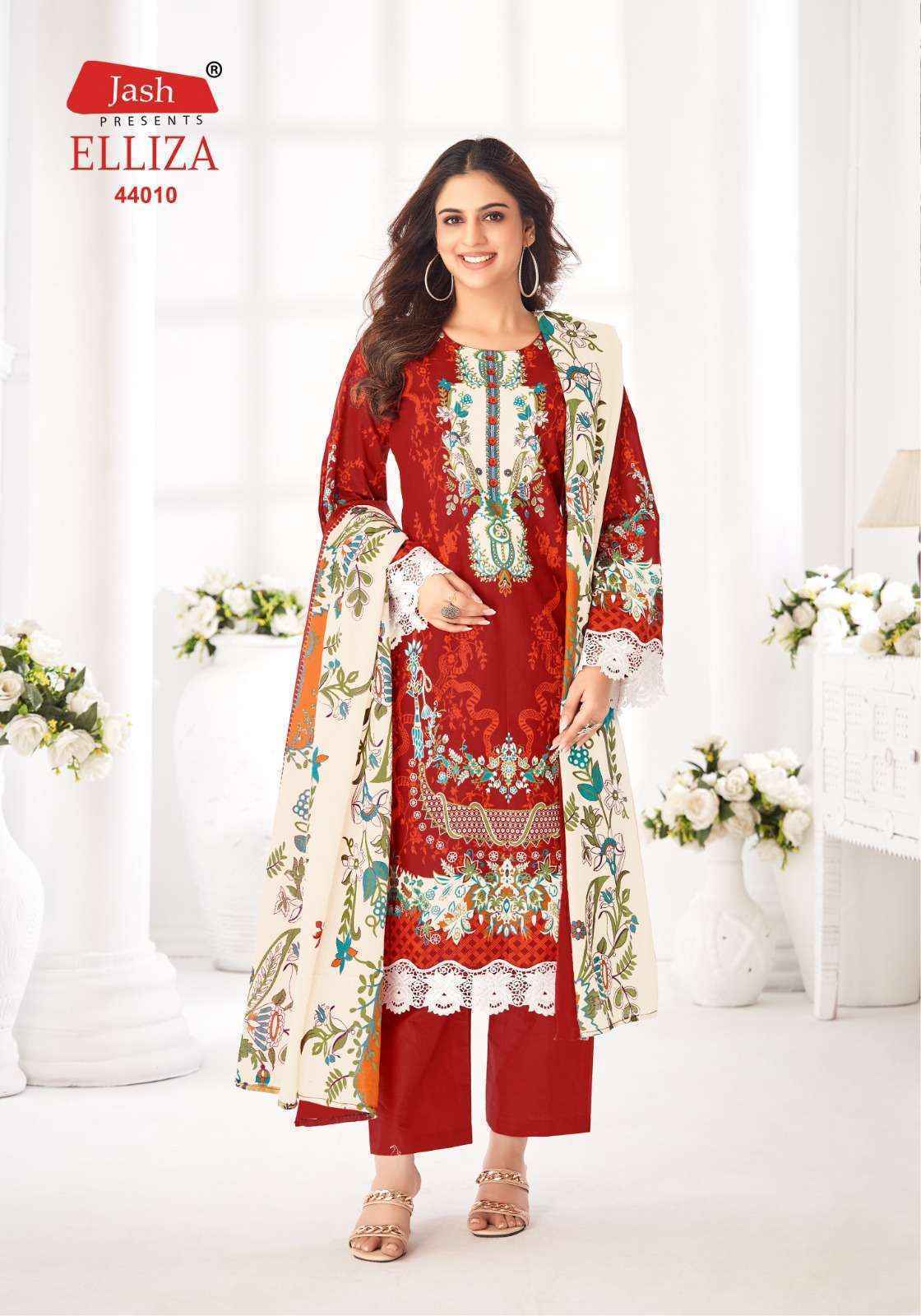 Jash Elliza Vol-44 Cotton Pakistani Suits - Wholesale Factory (10 pcs Catalogue)