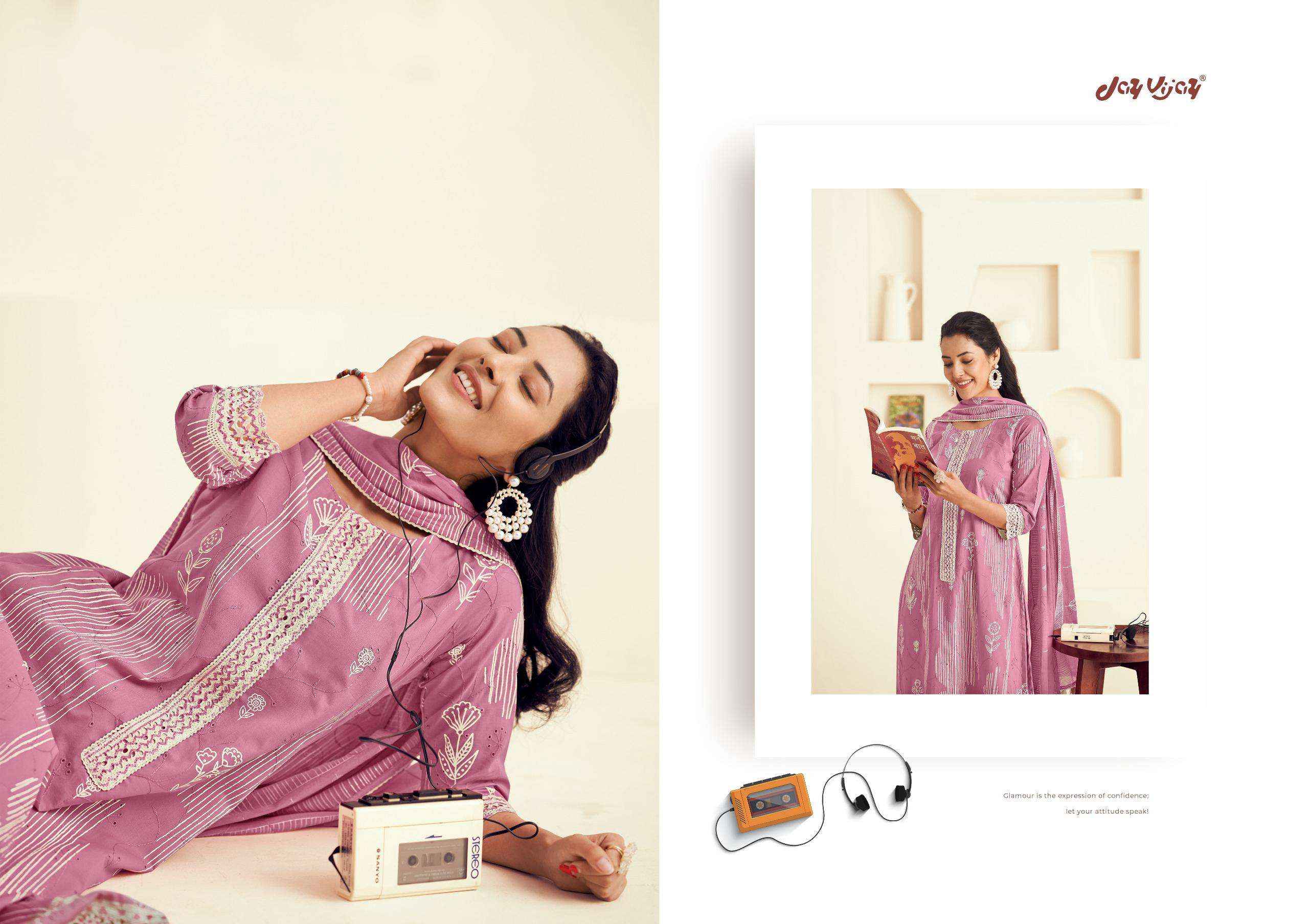 Jay Vijay Forever Girl Ethnic Wear Cotton Dress Material Wholesale Price ( 7 Pcs Catalog )