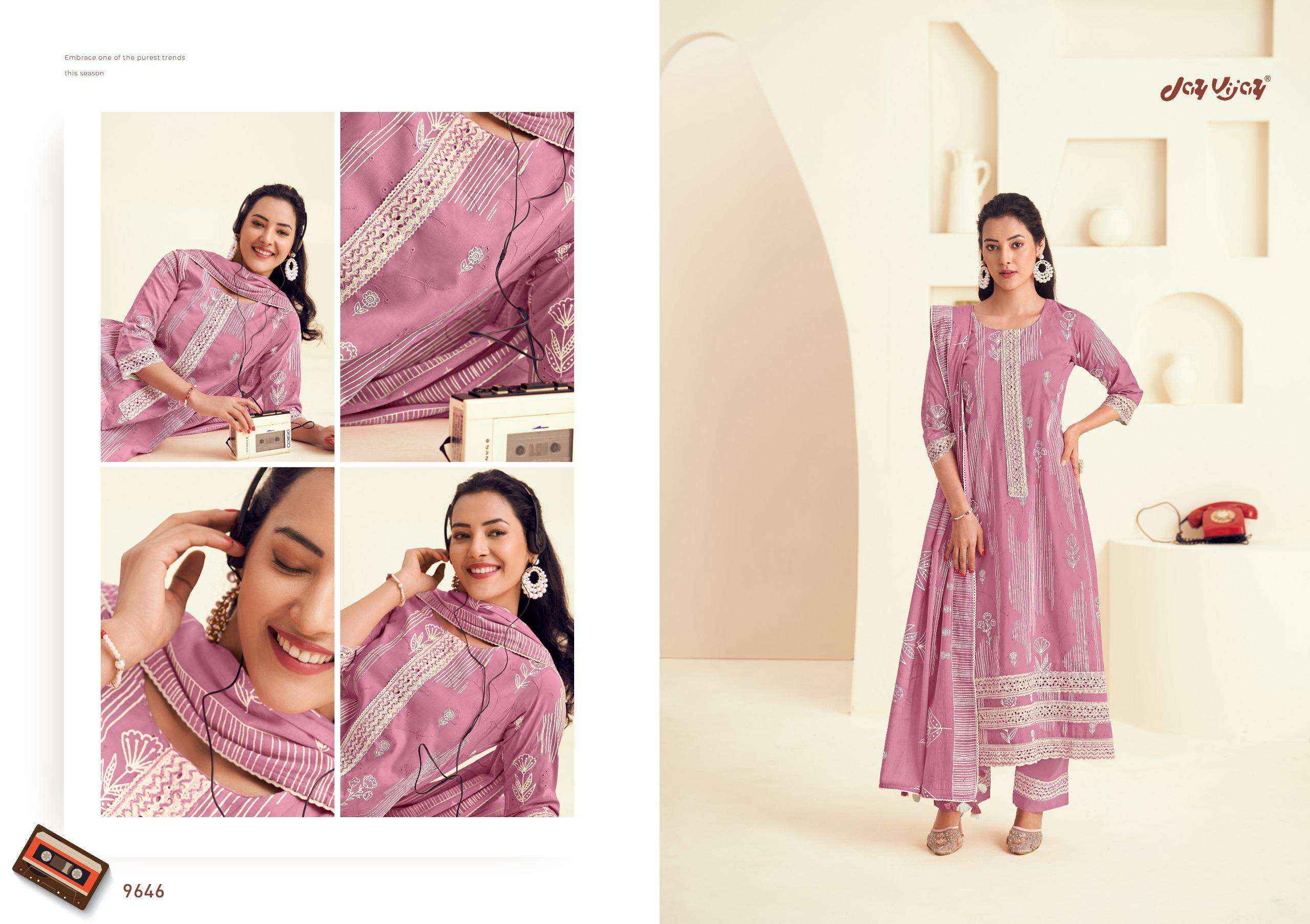 Jay Vijay Forever Girl Ethnic Wear Cotton Dress Material Wholesale Price ( 7 Pcs Catalog )