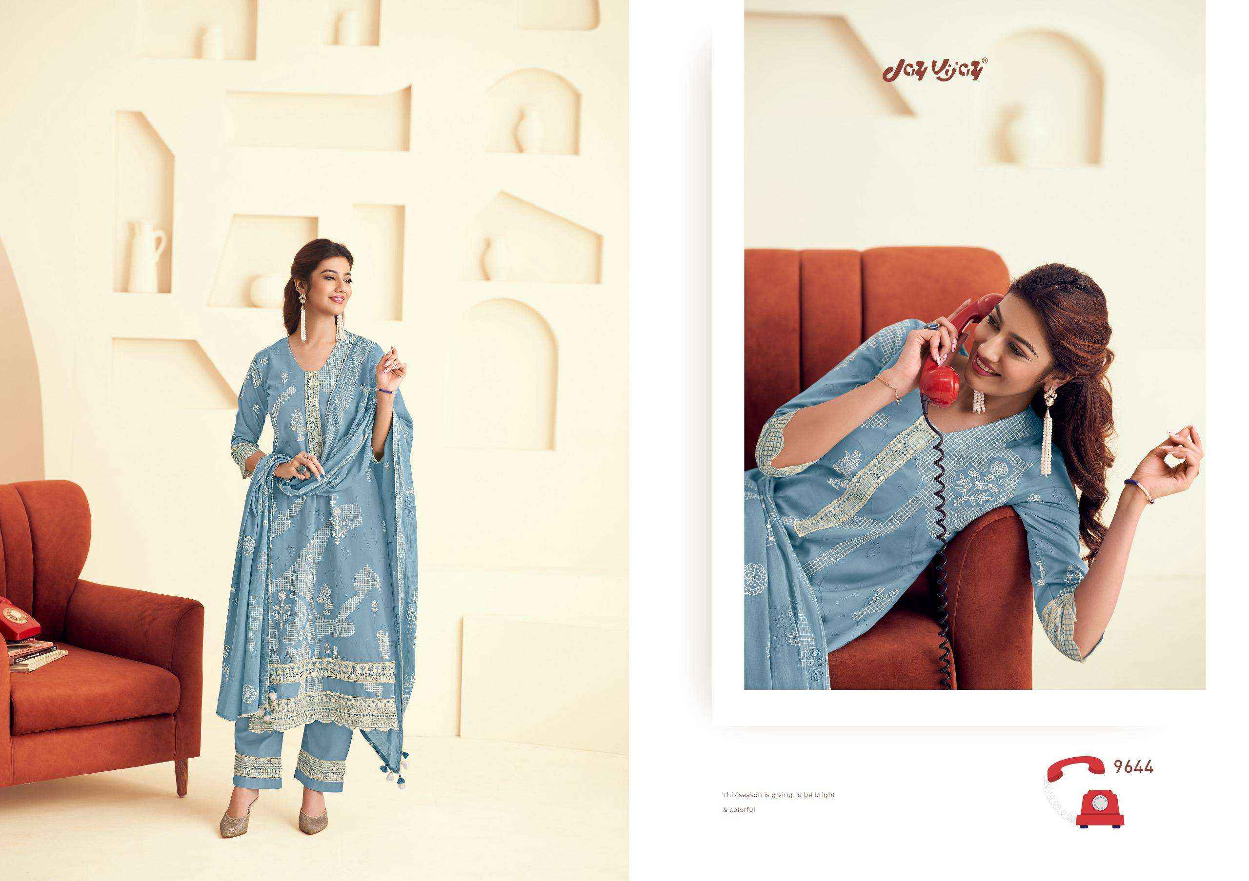 Jay Vijay Forever Girl Ethnic Wear Cotton Dress Material Wholesale Price ( 7 Pcs Catalog )