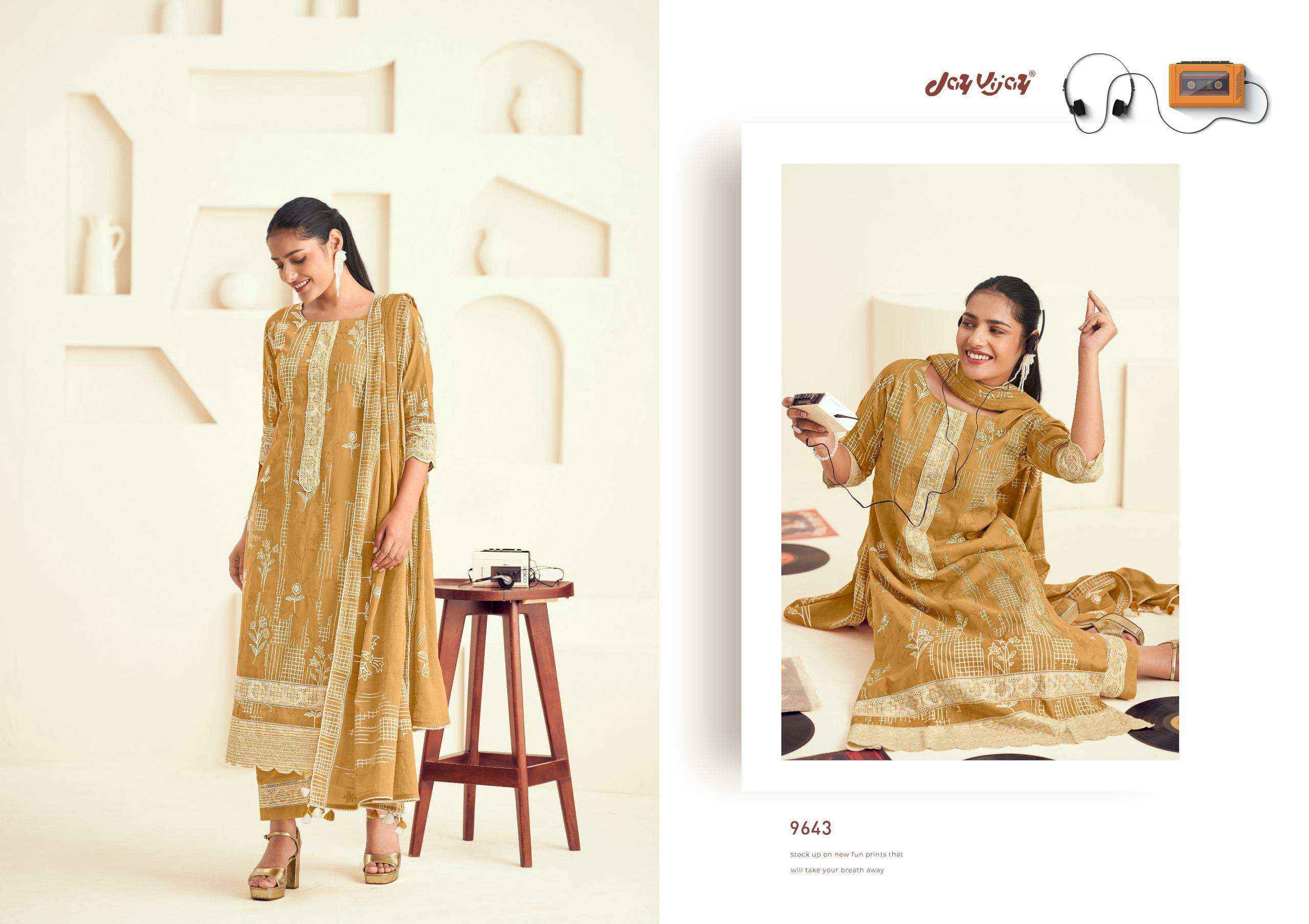 Jay Vijay Forever Girl Ethnic Wear Cotton Dress Material Wholesale Price ( 7 Pcs Catalog )