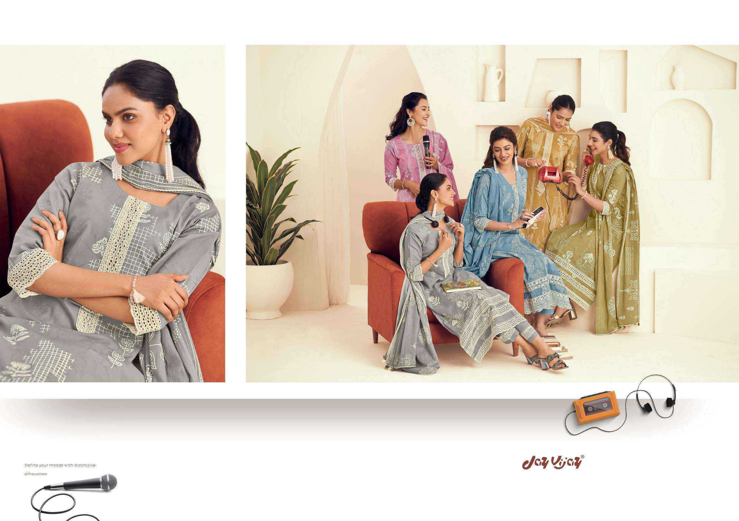 Jay Vijay Forever Girl Ethnic Wear Cotton Dress Material Wholesale Price ( 7 Pcs Catalog )