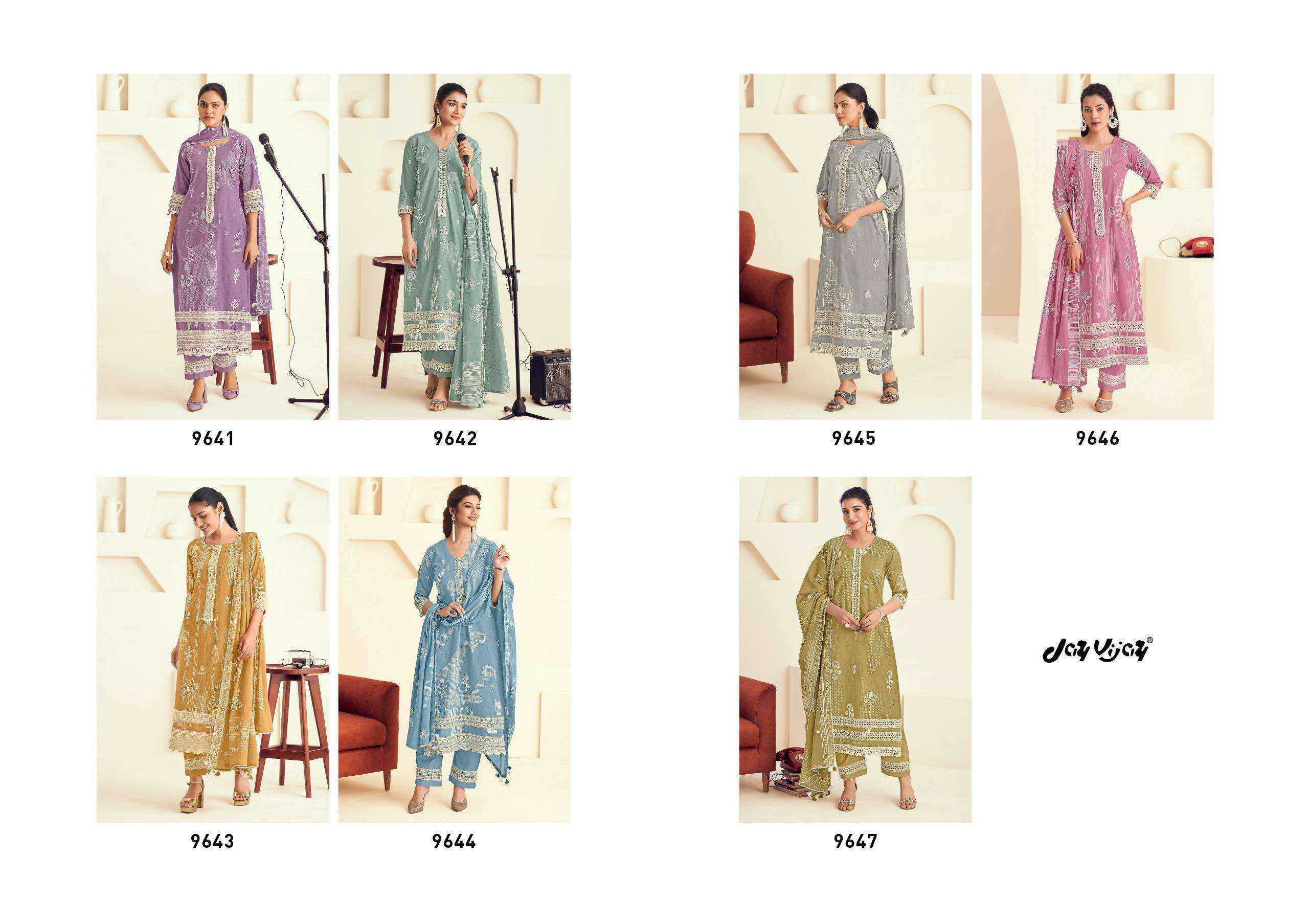 Jay Vijay Forever Girl Ethnic Wear Cotton Dress Material Wholesale Price ( 7 Pcs Catalog )