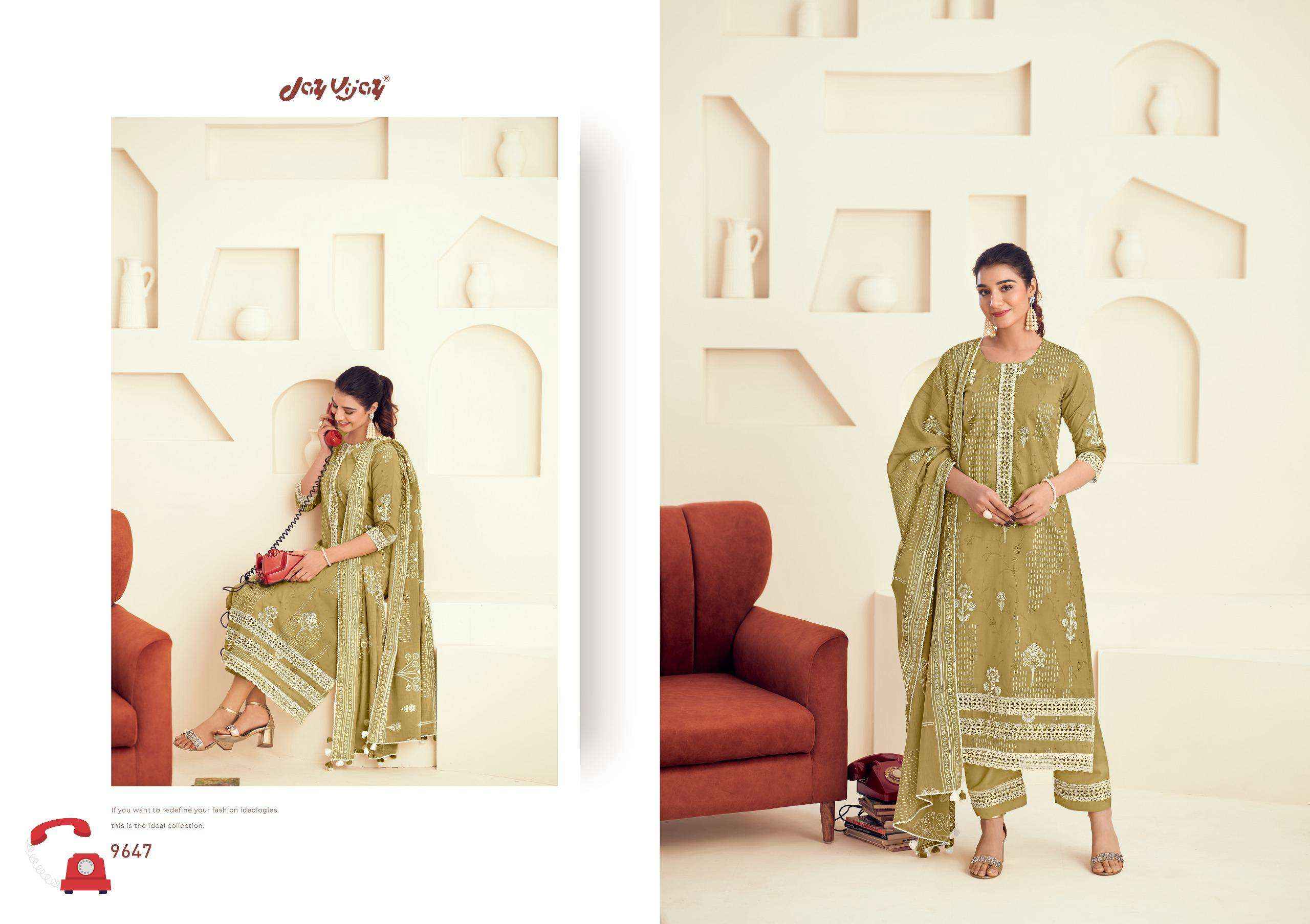 Jay Vijay Forever Girl Ethnic Wear Cotton Dress Material Wholesale Price ( 7 Pcs Catalog )