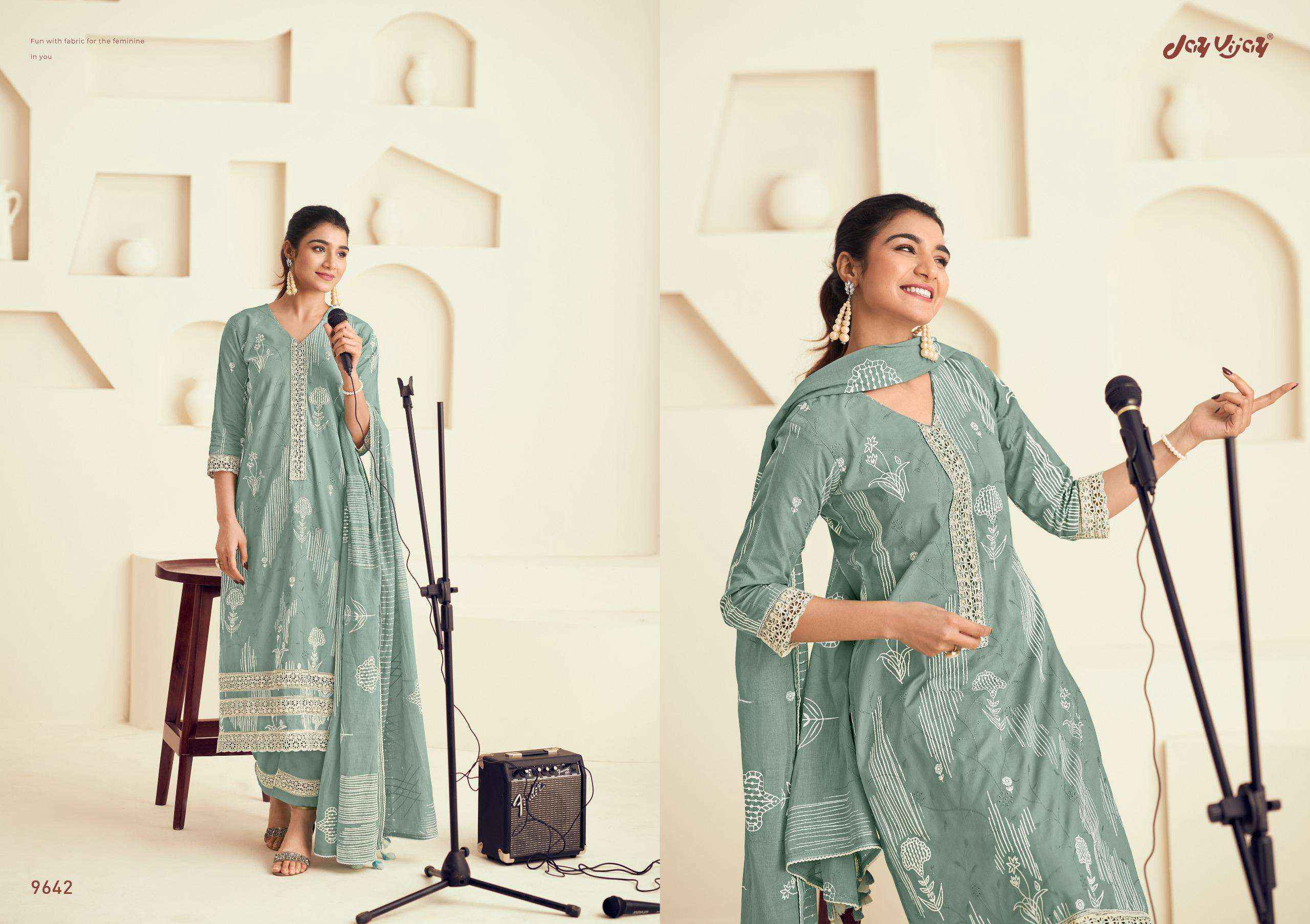 Jay Vijay Forever Girl Ethnic Wear Cotton Dress Material Wholesale Price ( 7 Pcs Catalog )