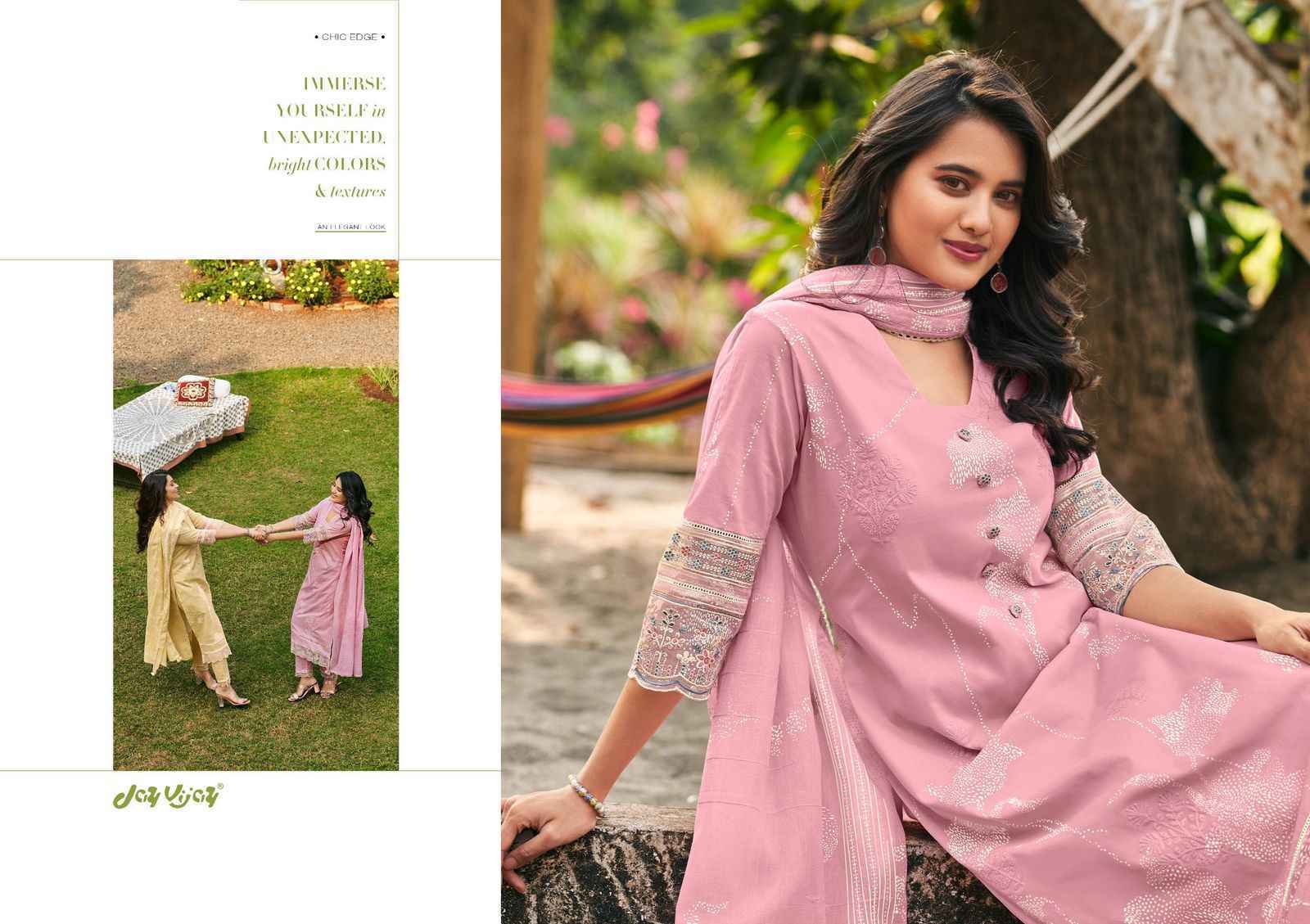 Jay Vijay Luka Chhupi Cotton Suits Latest Catalog Wholesale Price ( 7 pcs Catalogue )