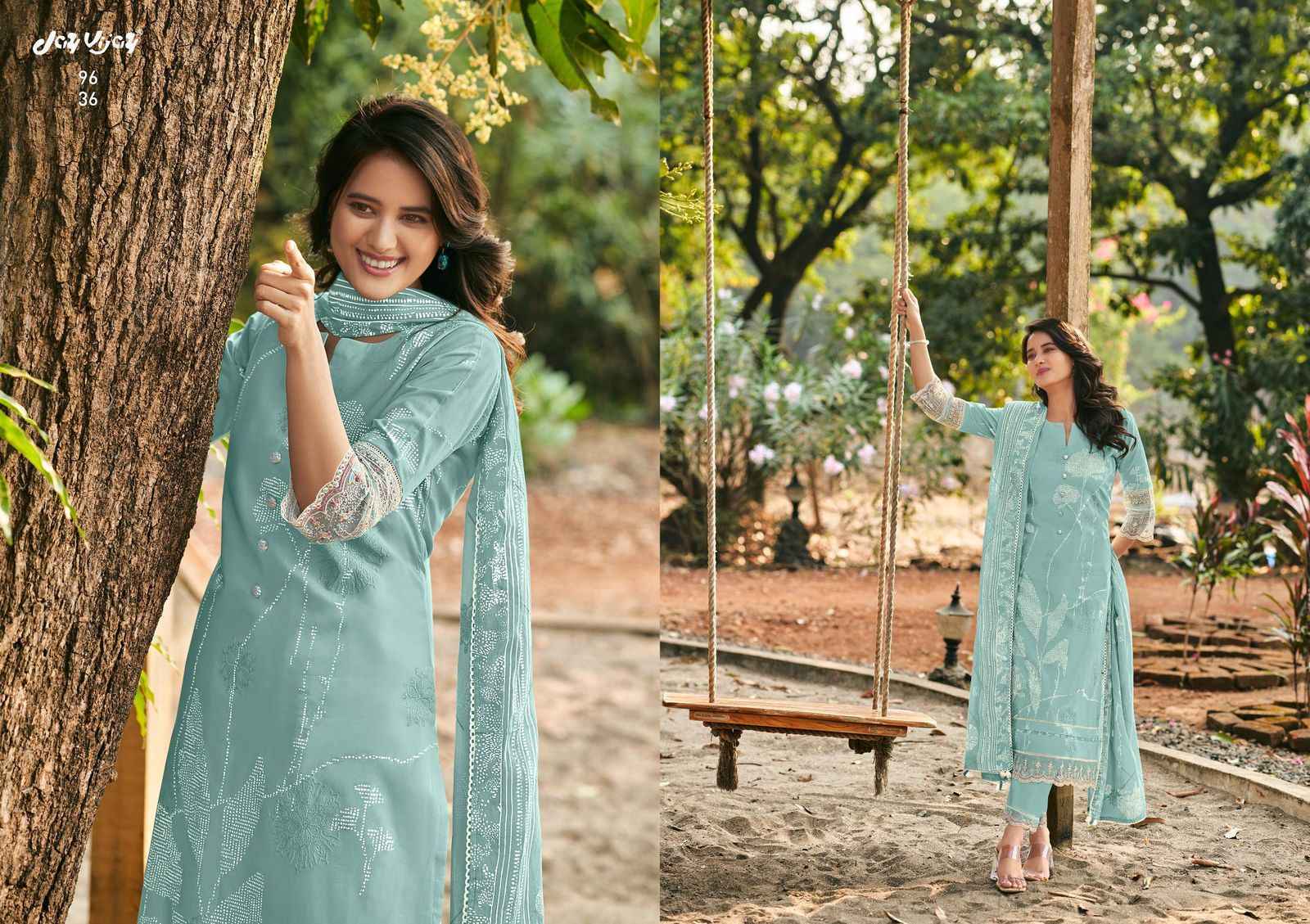 Jay Vijay Luka Chhupi Cotton Suits Latest Catalog Wholesale Price ( 7 pcs Catalogue )