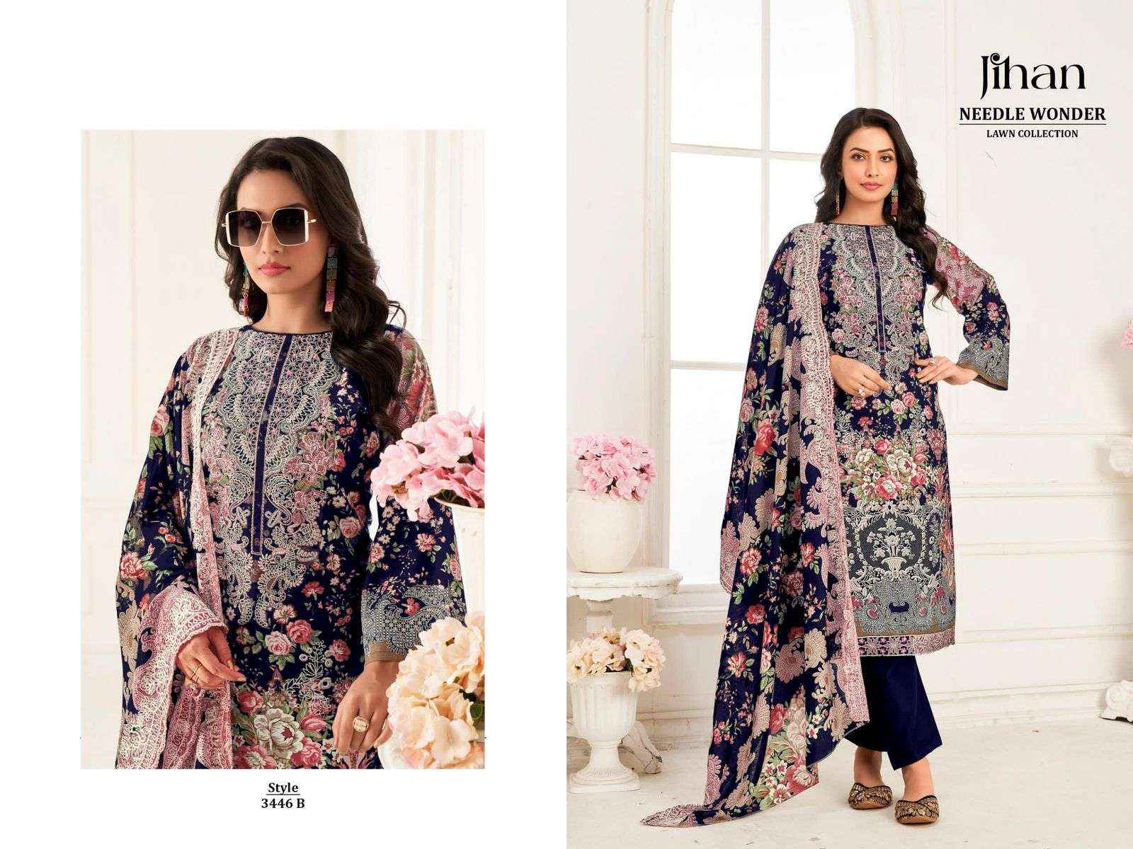 Jihan 3446 Colors Pakistani Pure Cotton Suit Wholesale Price ( 4 Pcs Catalog )
