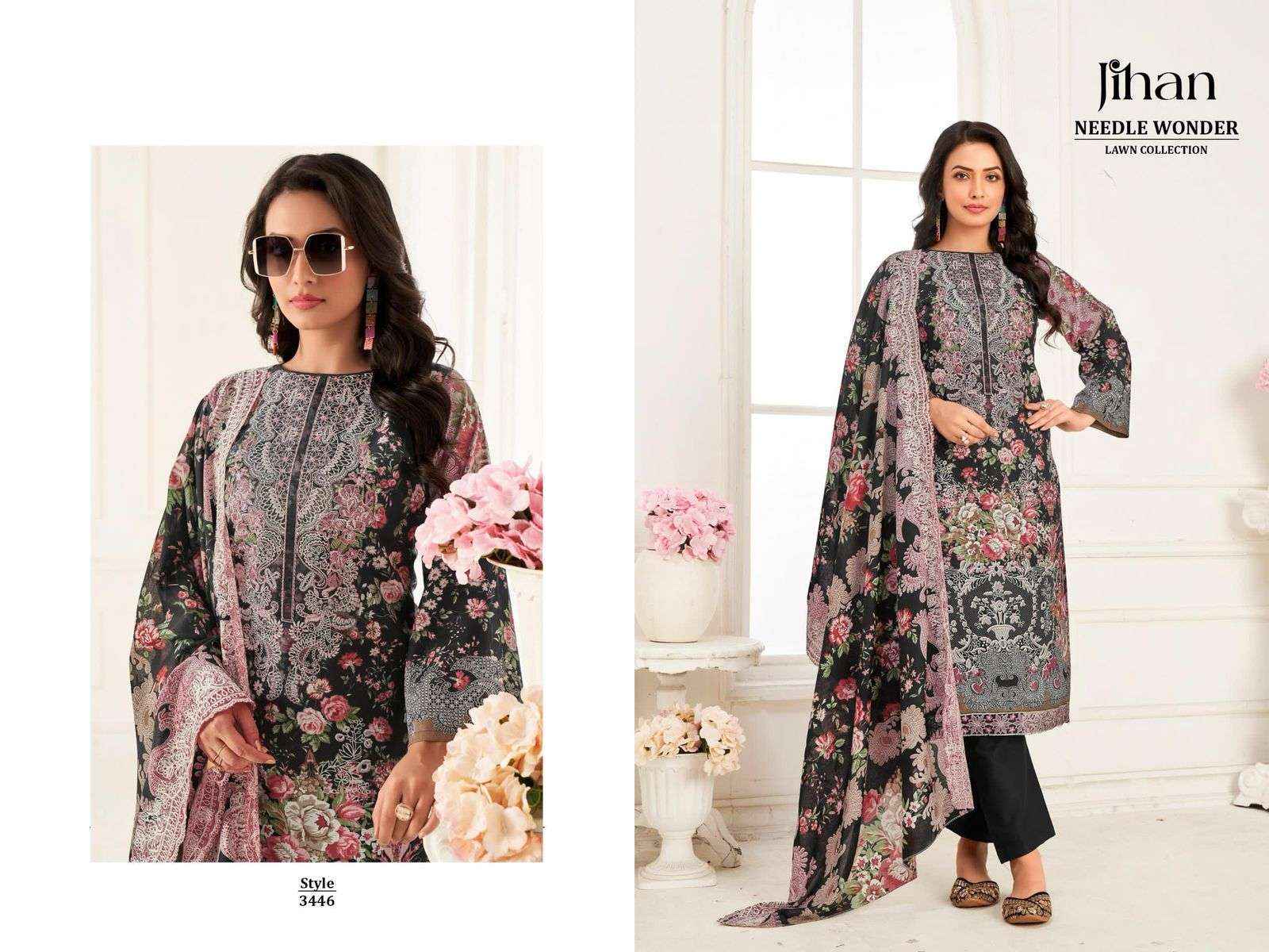 Jihan 3446 Colors Pakistani Pure Cotton Suit Wholesale Price ( 4 Pcs Catalog )