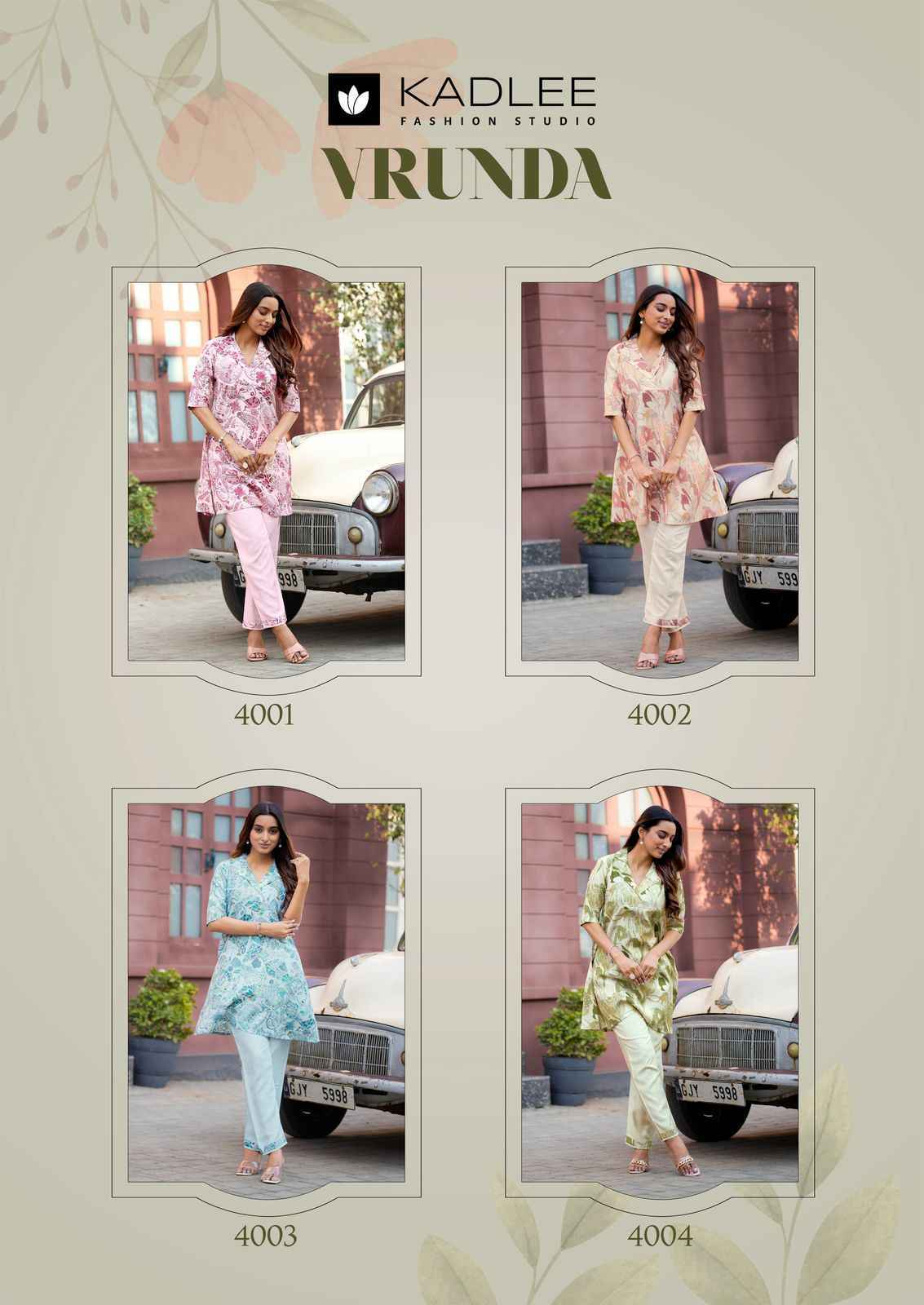 Kadlee Vrunda Vetican Co ord Set Wholesale Sale Price ( 4 Pcs Catalog )