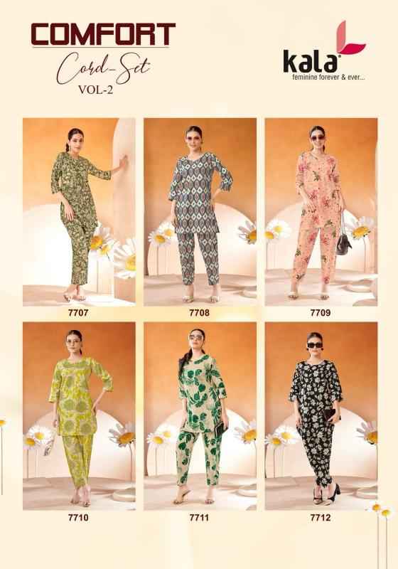 Kala Comfort Cord Set Vol 2 Cotton Co Ord Set Online Shopping ( 12 Pcs Catalogue )