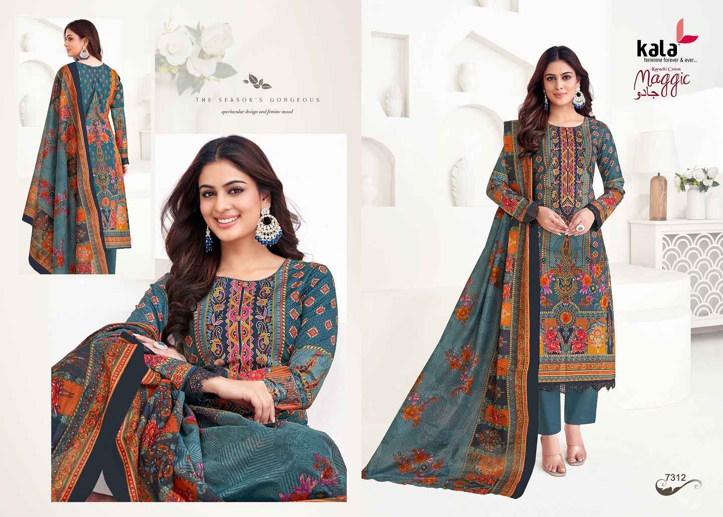 Kala Maggic Vol 22 Cotton Dress Material ( 12 pcs Catalogue )