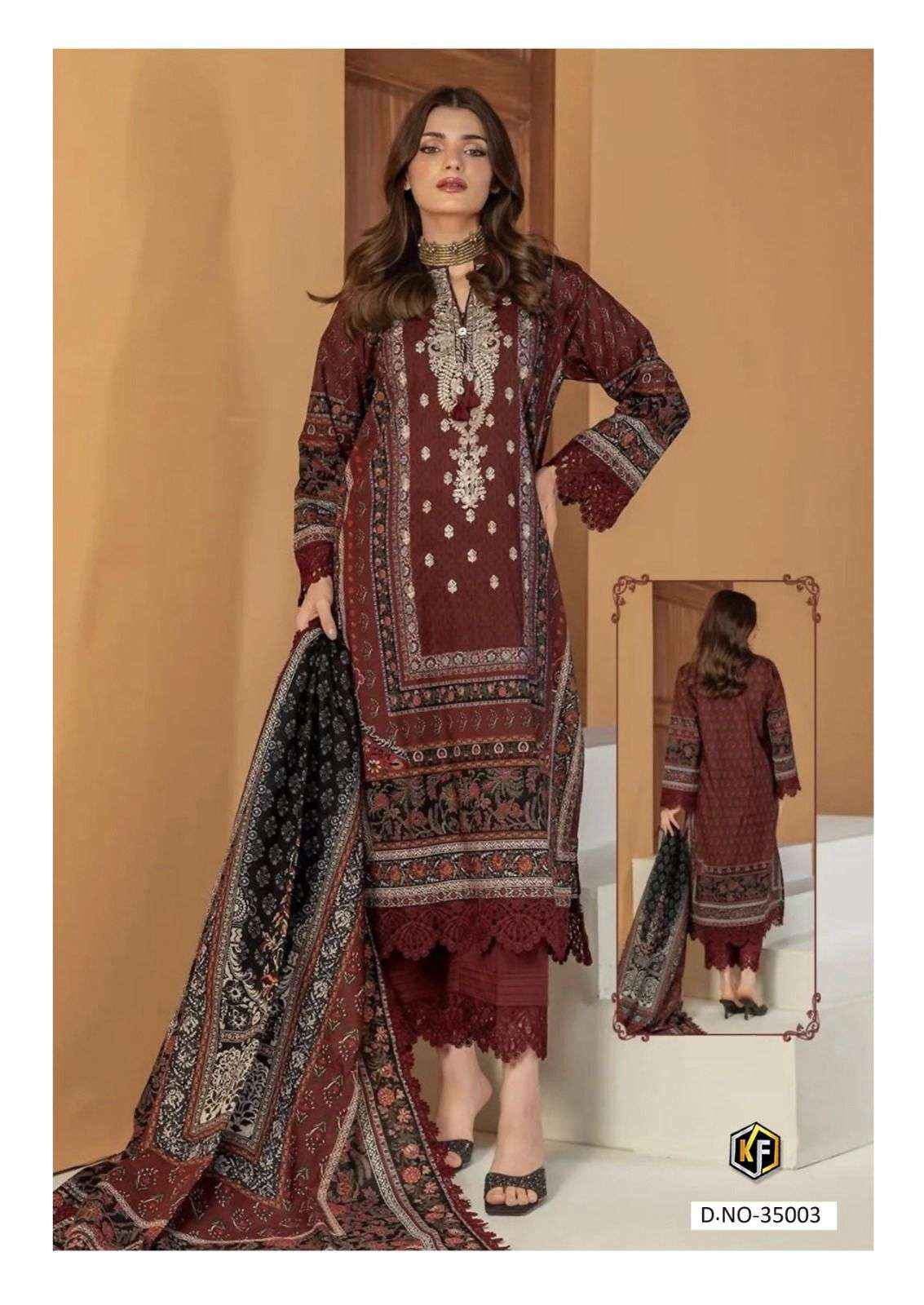 Keval Fab Maria B Vol 35 Cotton Dress Material Wholesale Price ( 6 Pcs Catalogue )
