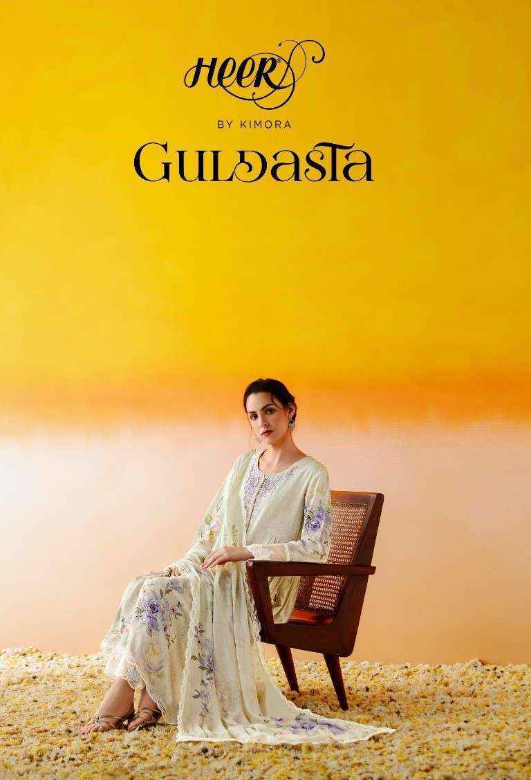Kimora Heer Guldasta Musline Dress Material Wholesale Price ( 6 Pcs Catalog )