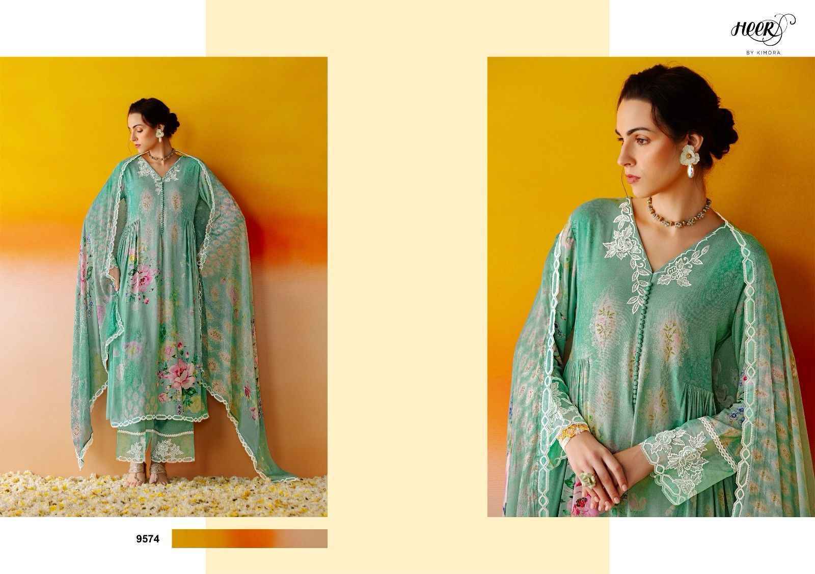 Kimora Heer Guldasta Musline Dress Material Wholesale Price ( 6 Pcs Catalog )