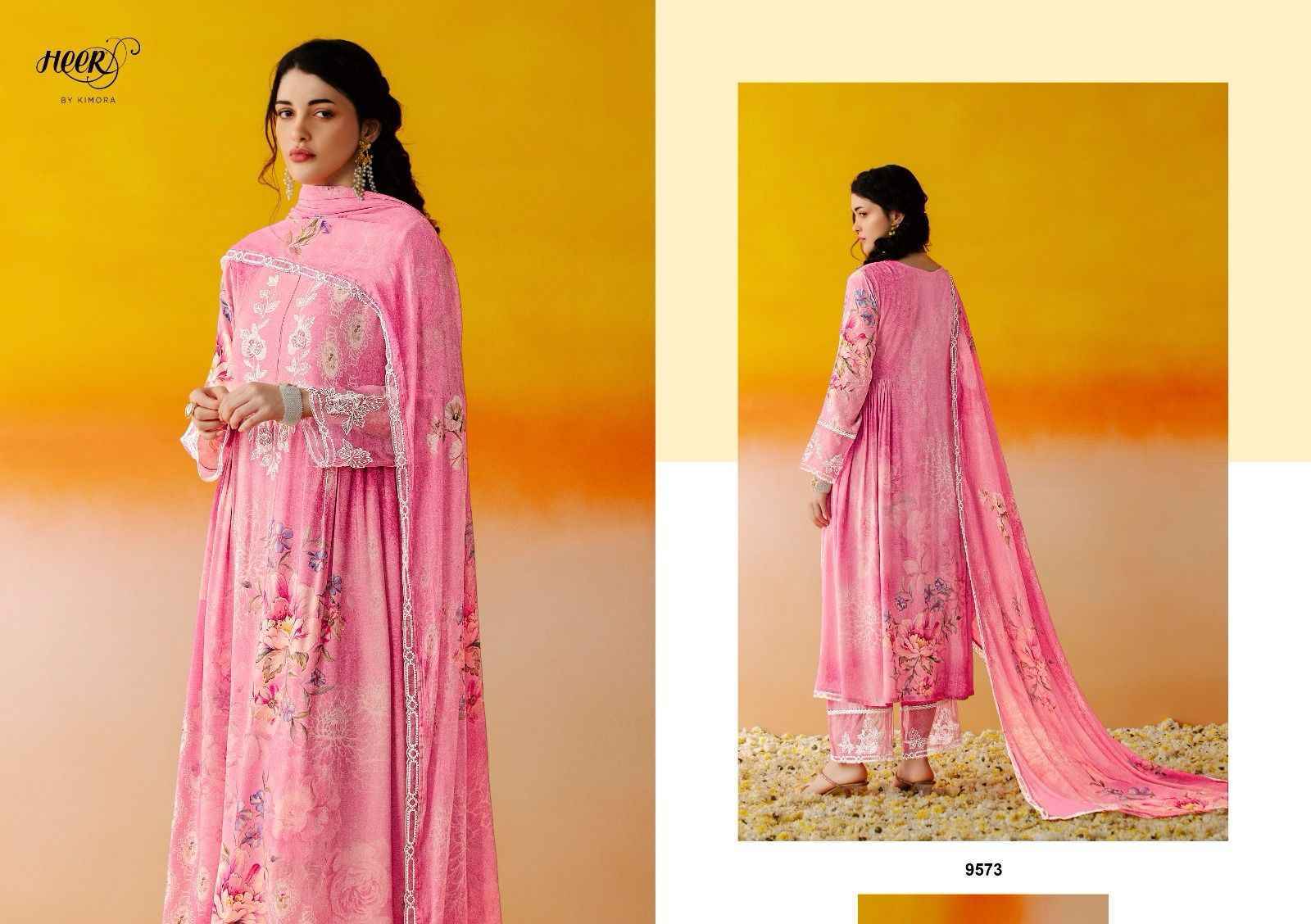 Kimora Heer Guldasta Musline Dress Material Wholesale Price ( 6 Pcs Catalog )