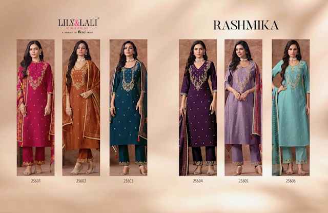 Lily & Lali Rashmika Viscouse Silk Kurti Combo 6 pcs Catalogue ( 6 pcs Catalogue )