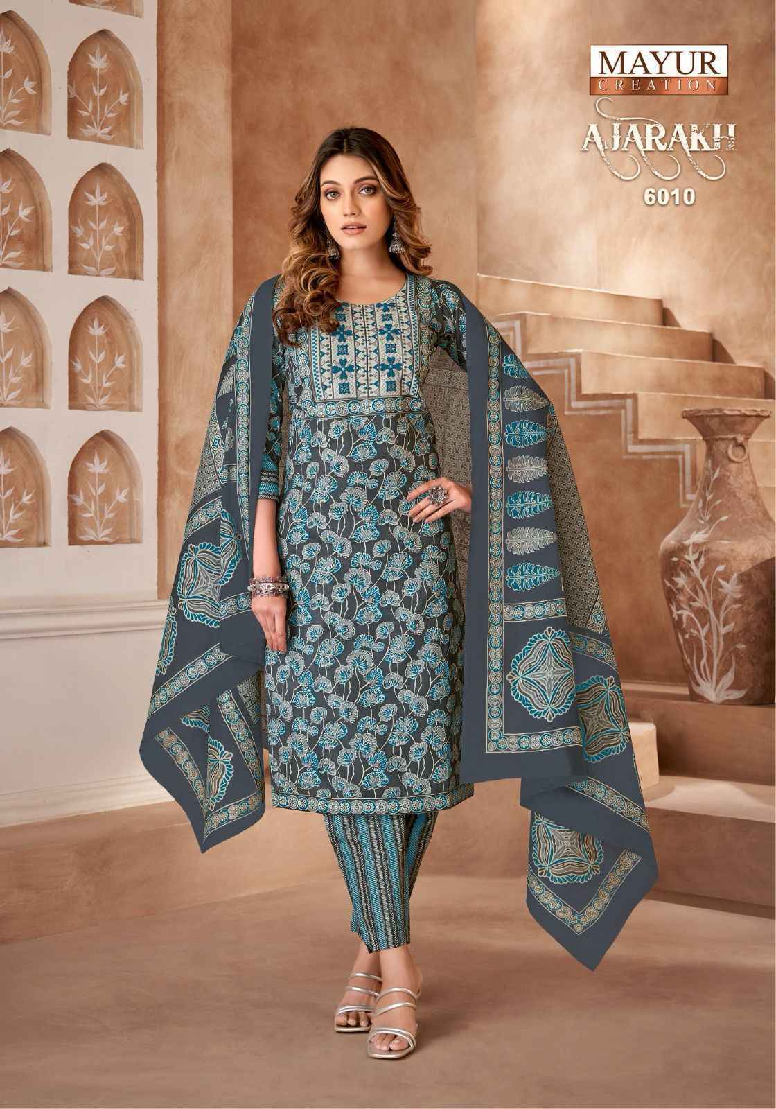 Mayur Mayur Creation Ajarakh Vol 6 Readymade Cotton Dress 10 pcs Catalogue
