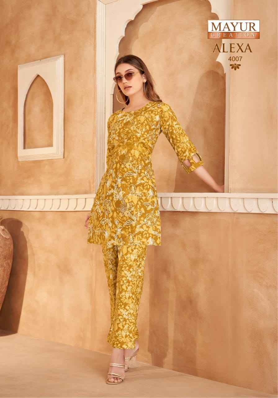 Mayur Creation Alexa Vol 4 Cotton Cord Set - Wholesale Factory ( 10 pcs Catalogue )