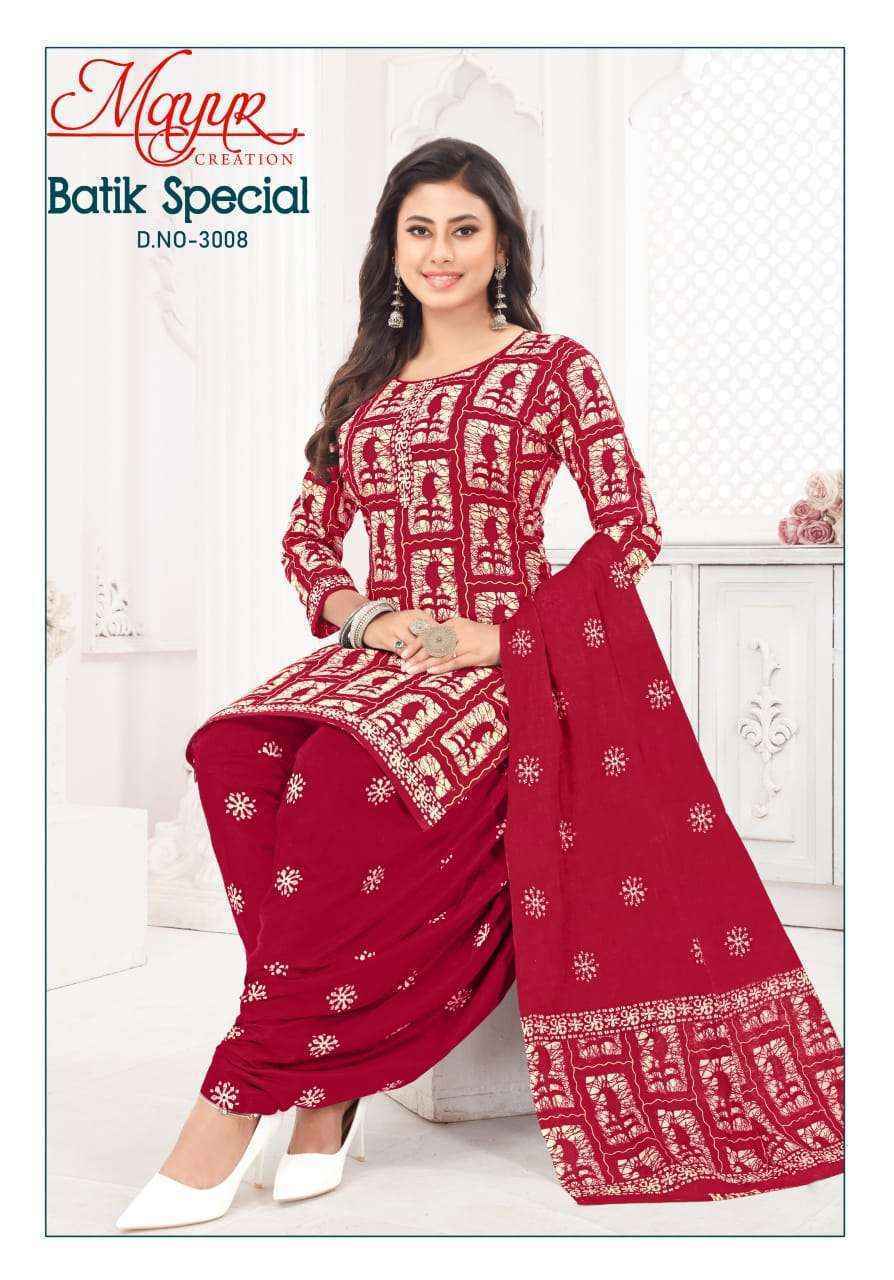 Mayur Creation Batik Special Vol 30 Cotton Salwar suits Kameez (10 pcs Catalogue)