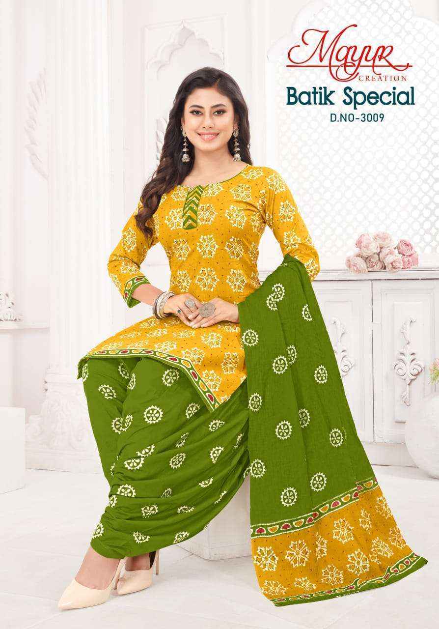 Mayur Creation Batik Special Vol 30 Cotton Salwar suits Kameez (10 pcs Catalogue)