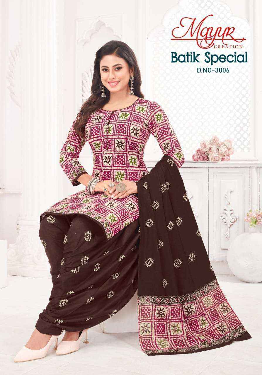Mayur Creation Batik Special Vol 30 Cotton Salwar suits Kameez (10 pcs Catalogue)