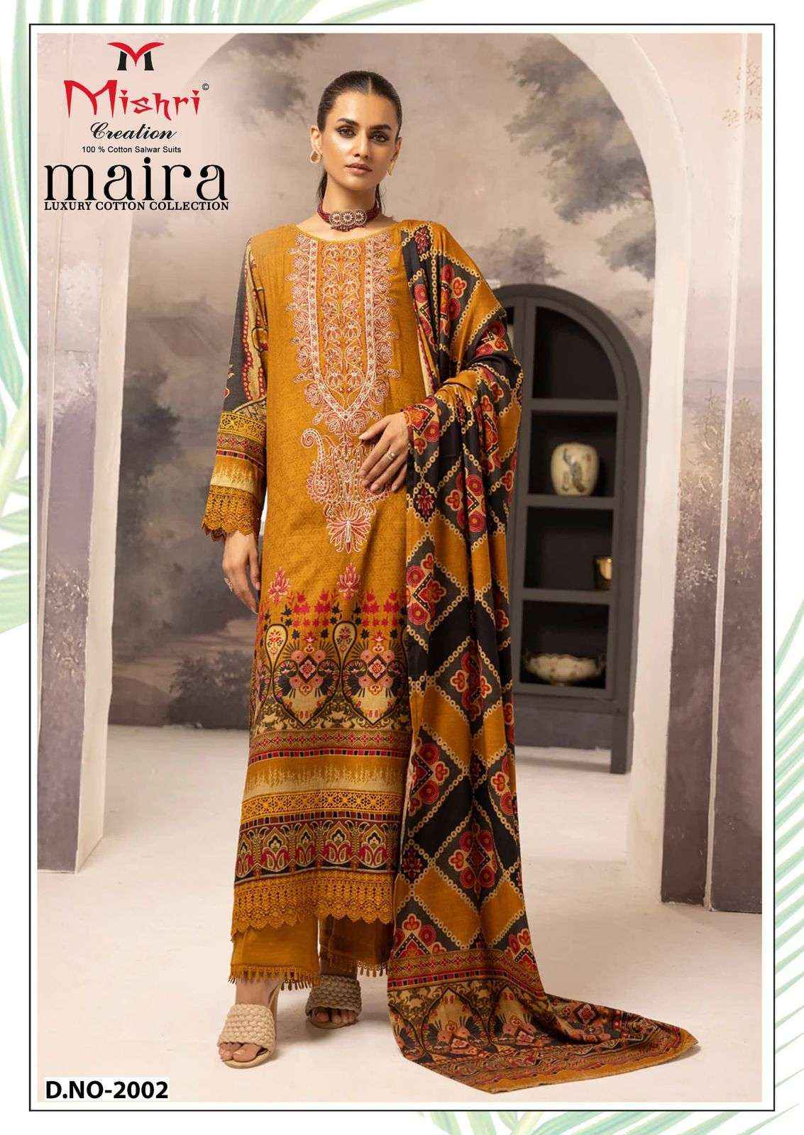 MISHRI MAIRA VOL 2 COTTON KARACHI PAKISTANI DRESS MATERIAL ( 6 PCS CATALOGUE )
