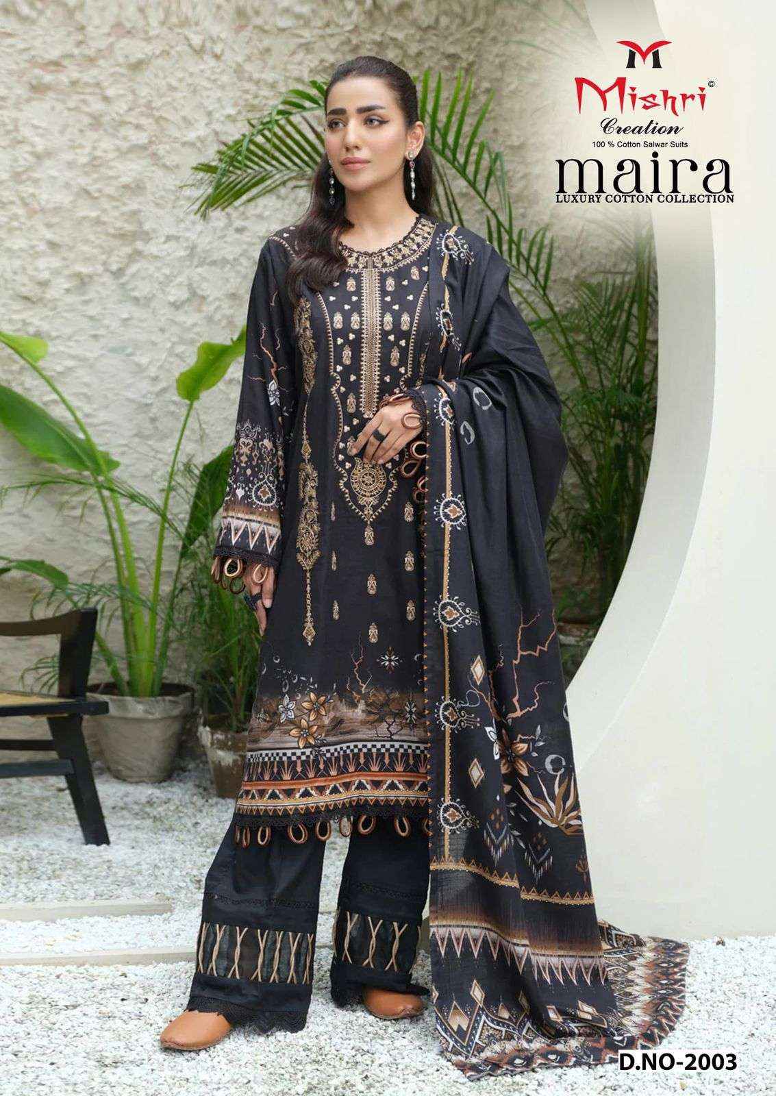 MISHRI MAIRA VOL 2 COTTON KARACHI PAKISTANI DRESS MATERIAL ( 6 PCS CATALOGUE )